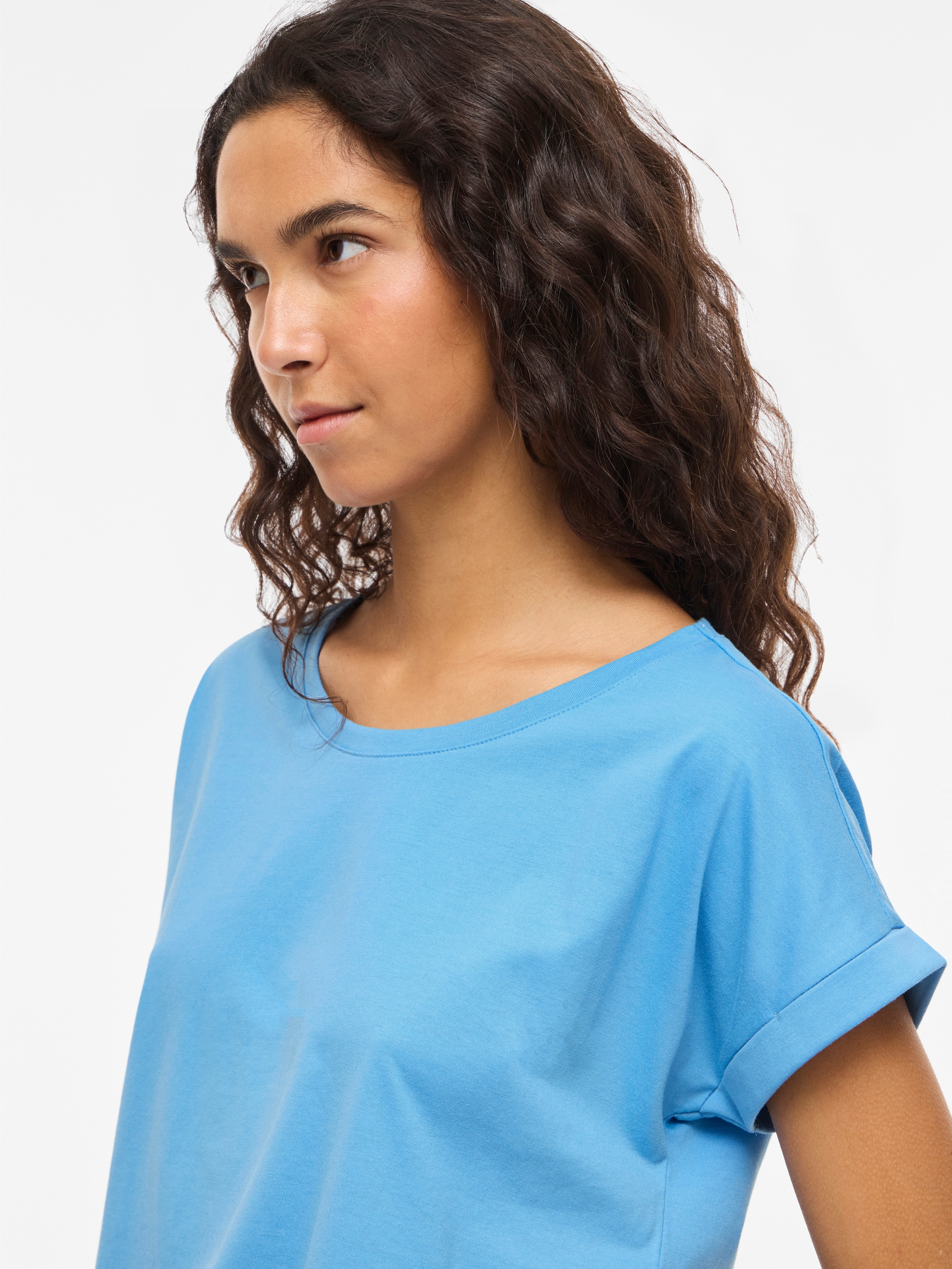 Vila Rundhalsshirt »VIDREAMERS NEW PURE T-SHIRT/SU-NOOS« Baumwollmischung, regular fit