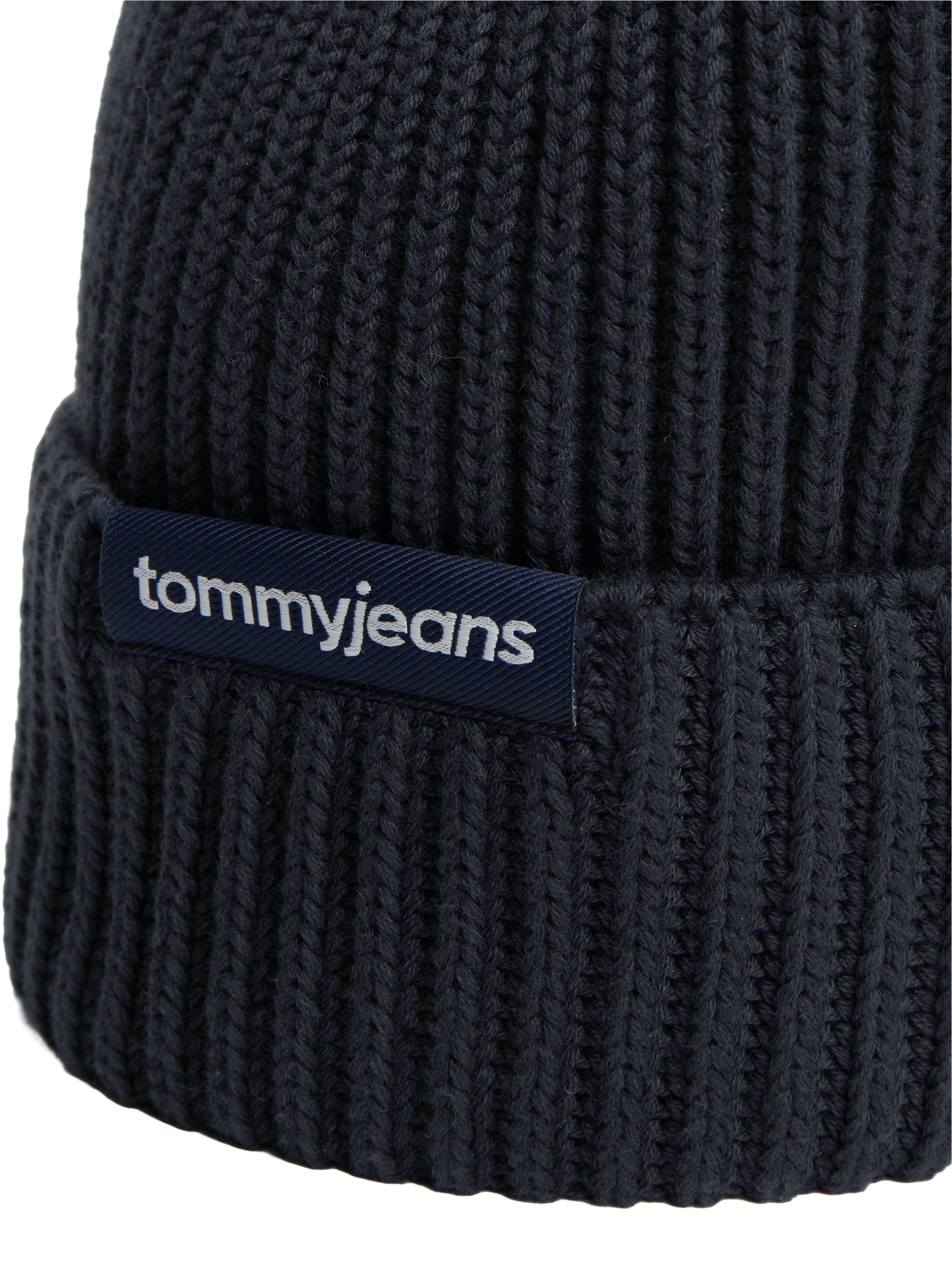 Tommy Jeans Beanie »LINEAR LOGO BEANIE« Regular fit mit Markenlabel