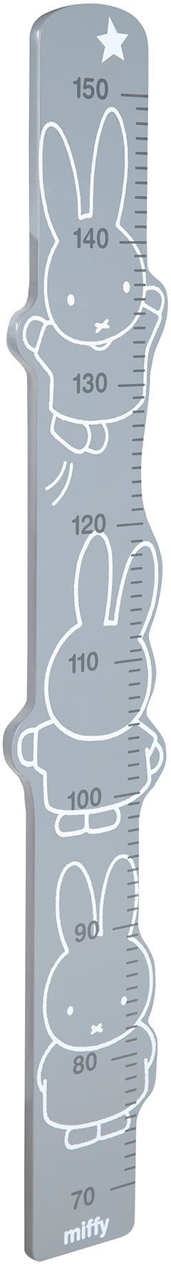 roba® Messlatte »miffy®, grau« Skala von 70 cm bis 150 cm
