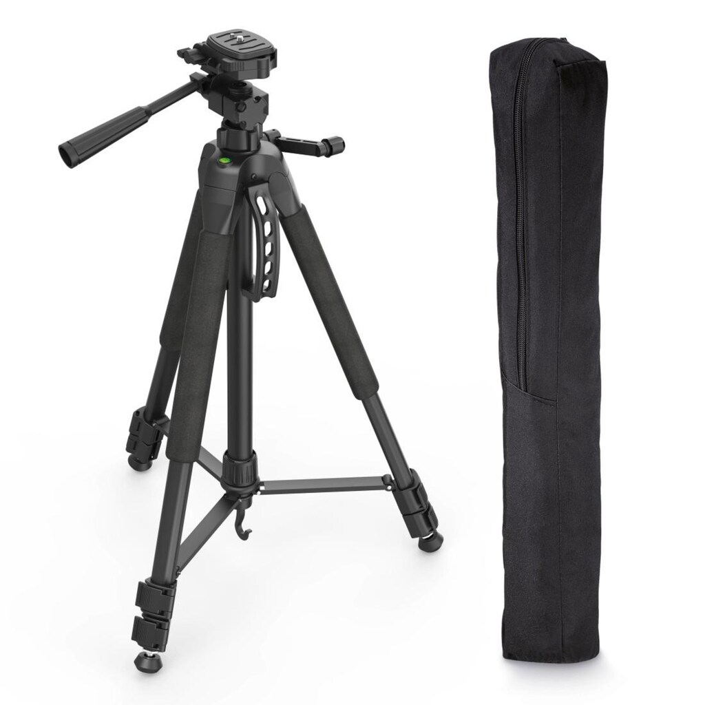 Hama Dreibeinstativ »Fotostativ mit 3-Wege-Kopf und Spikes, Reisestativ Tripod, DSLR, SLR«