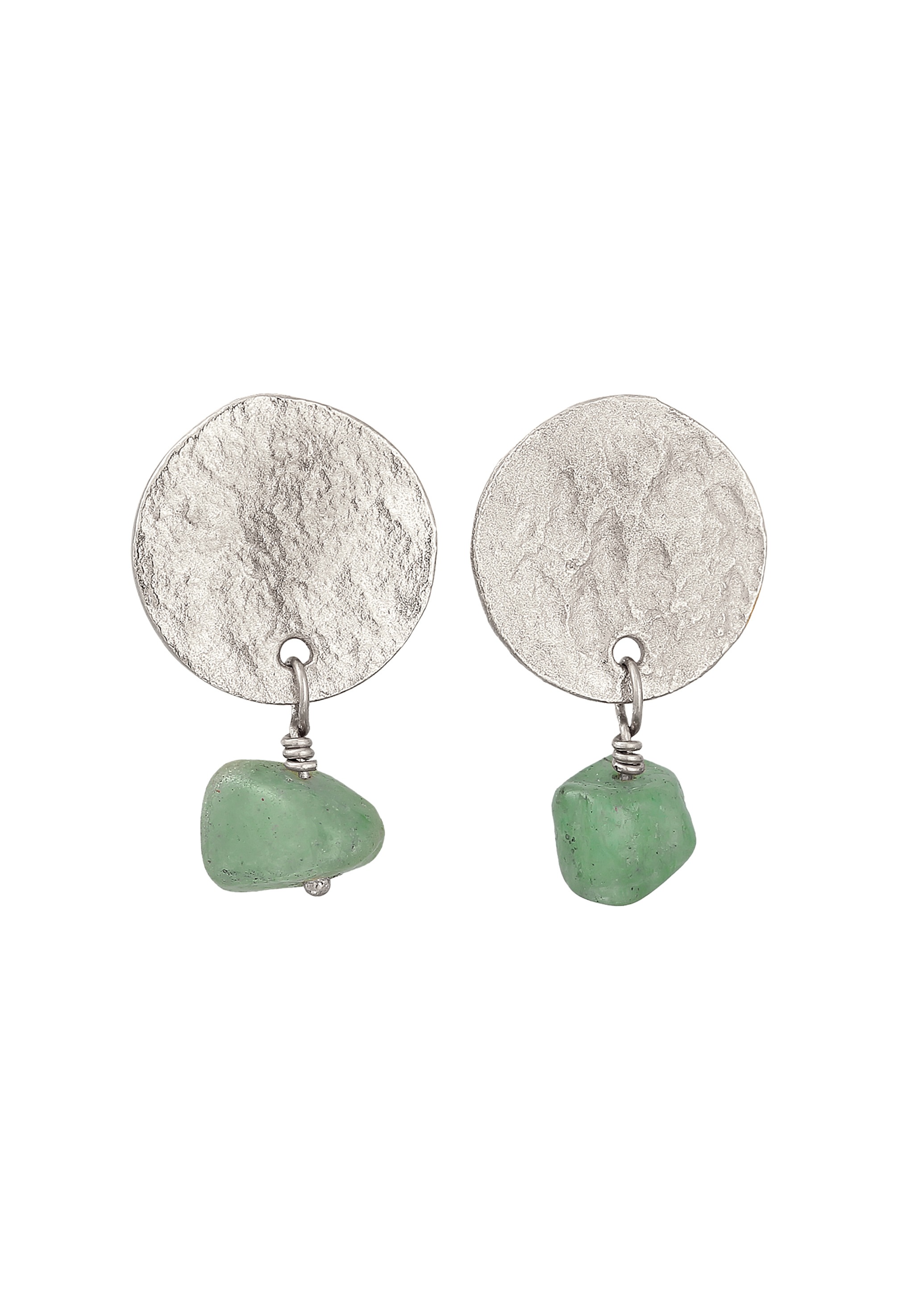 Elli Premium Paar Ohrstecker »Ohrringe Plättchen Vintage Aventurin 925 Silber«