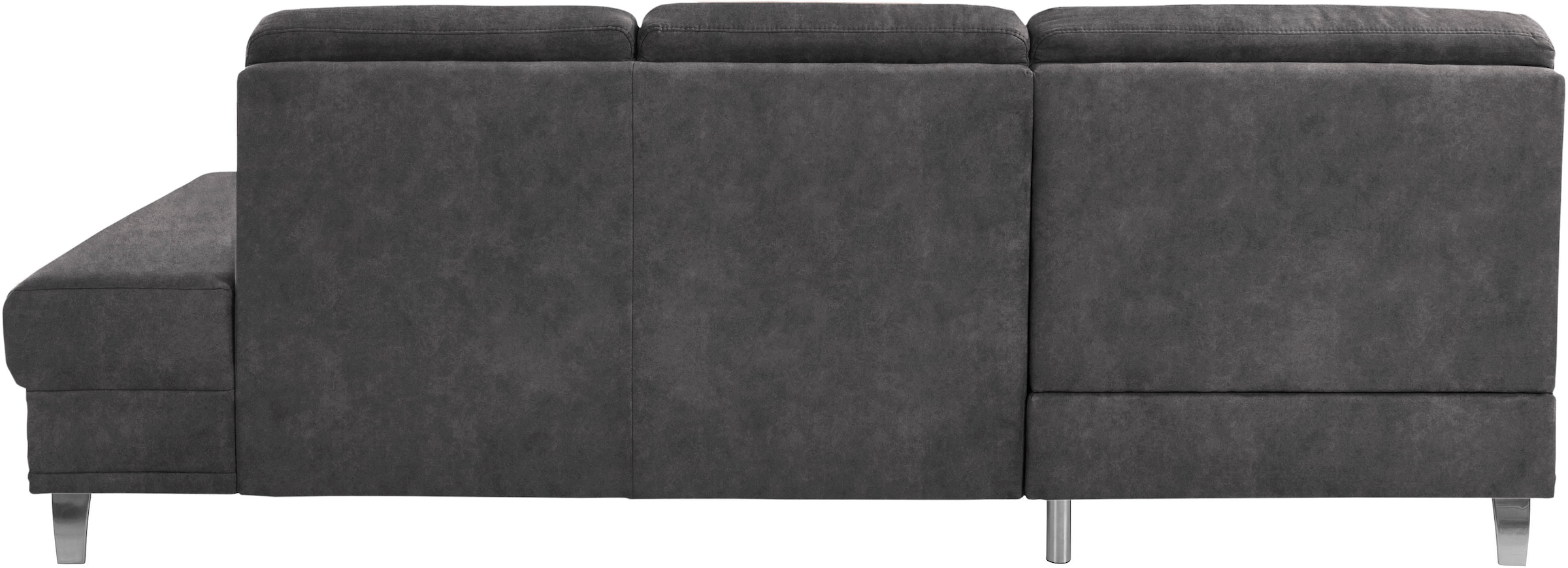 sit&more Ecksofa »Clio L-Form«, wahlweise mit Bettfunktion oder Vorziehsitz und Bettkasten, Federkern