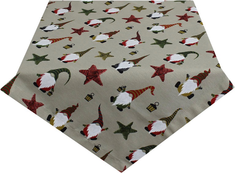 HOSSNER - HOMECOLLECTION Mitteldecke »Laternenwichtel, Weihnachtsdeko, Winterzeit«, (1 St.), mit weihnachtlichem Motiv