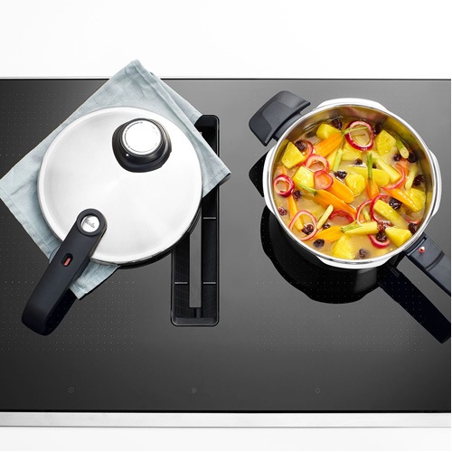 Fissler Schnellkochtopf »Vitavit® Premium« Set, Schnellkochtopf 3,5 l + 4,5 l + Zusatzdeckel, 2 Stk. tlg. Edelstahl 18/10