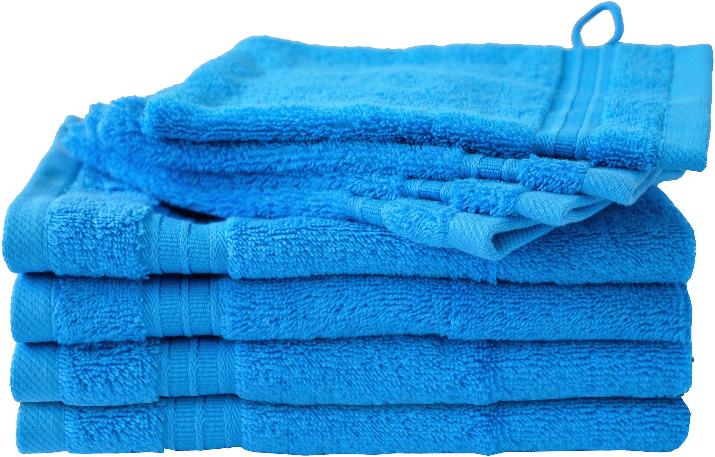 Dyckhoff Handtuch Set »Siena« Set 8 Stk. Walkfrottier in tollen Unifarben