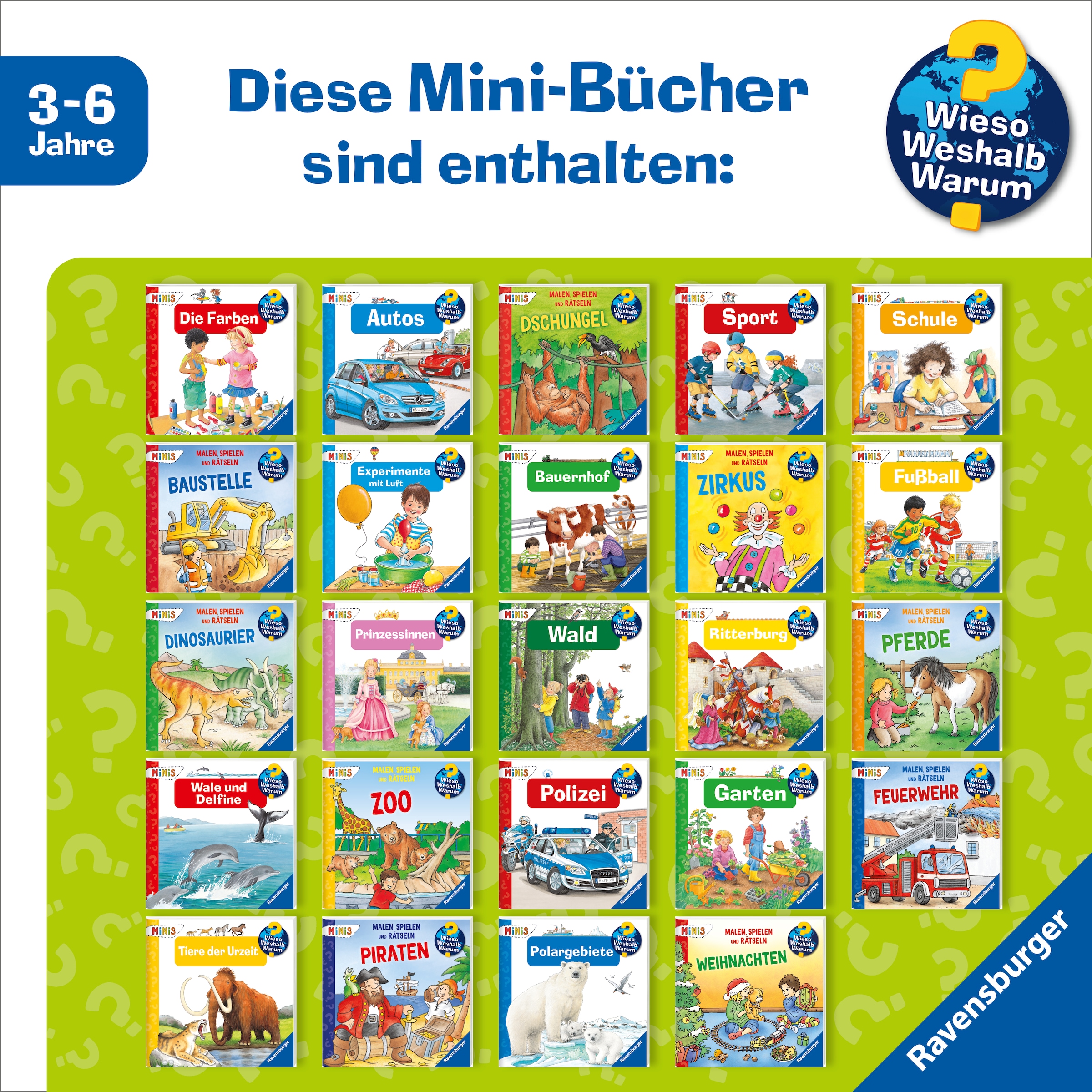 Ravensburger Adventskalender »Ravensburger Minis - Mein Adventskalender 2026 -Wieso? Weshalb? Warum?« ab 3 Jahren