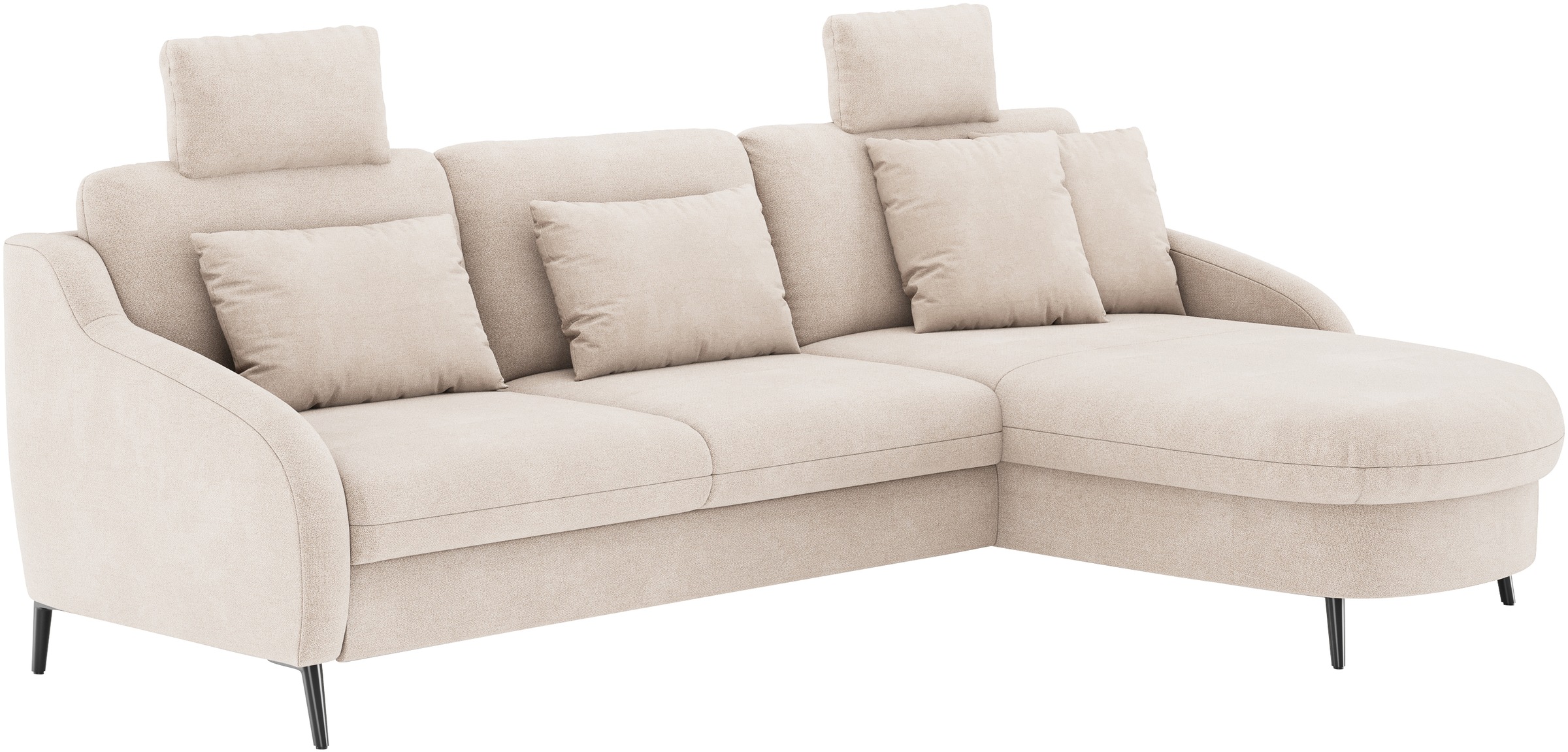 sit&more Ecksofa »Soul L-Form«, wahlweise mit Bettfunktion