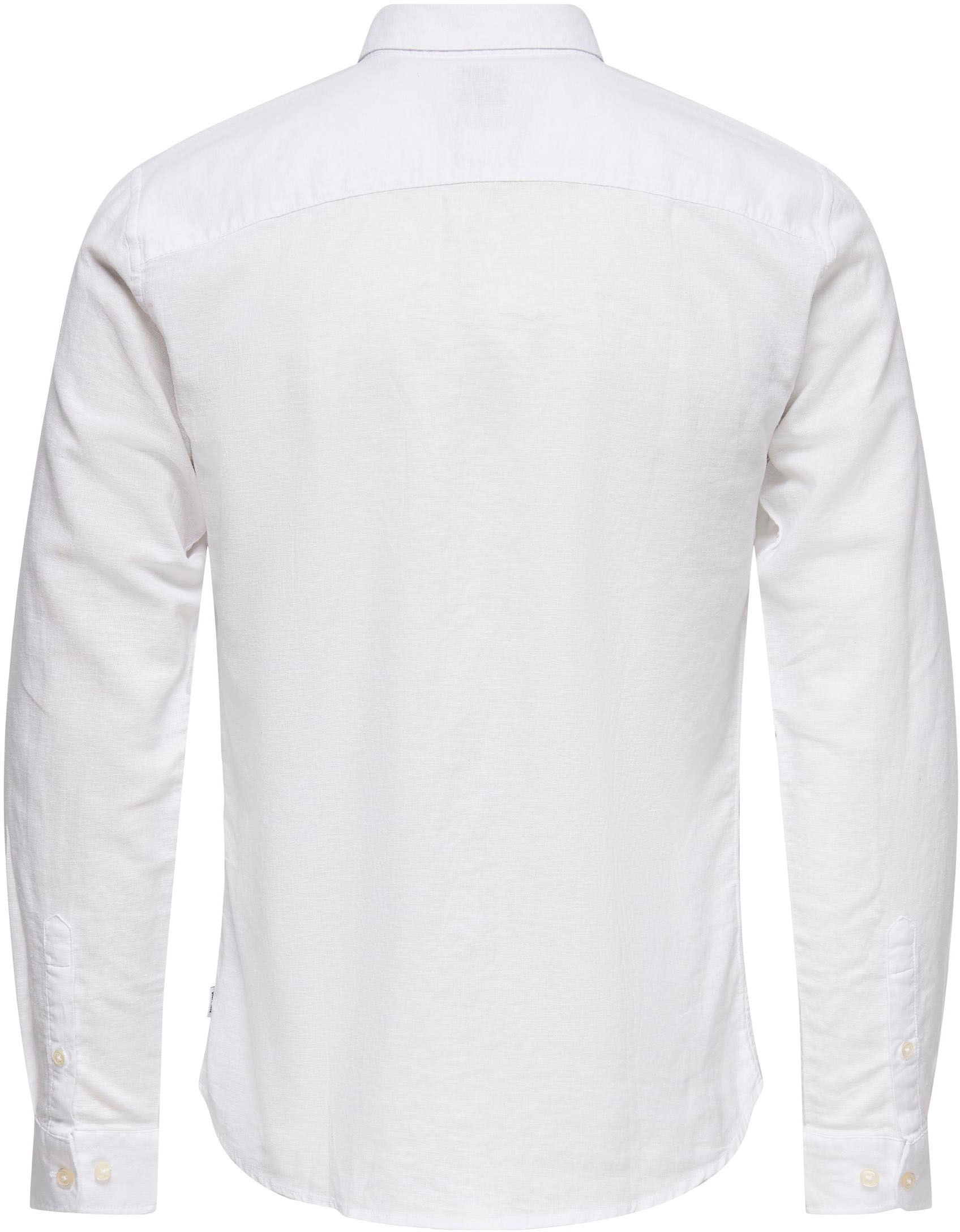ONLY & SONS Langarmhemd »ONSCAIDEN LS SOLID LINEN SHIRT NOOS« Baumwollmischung mit Leinen, slim fit