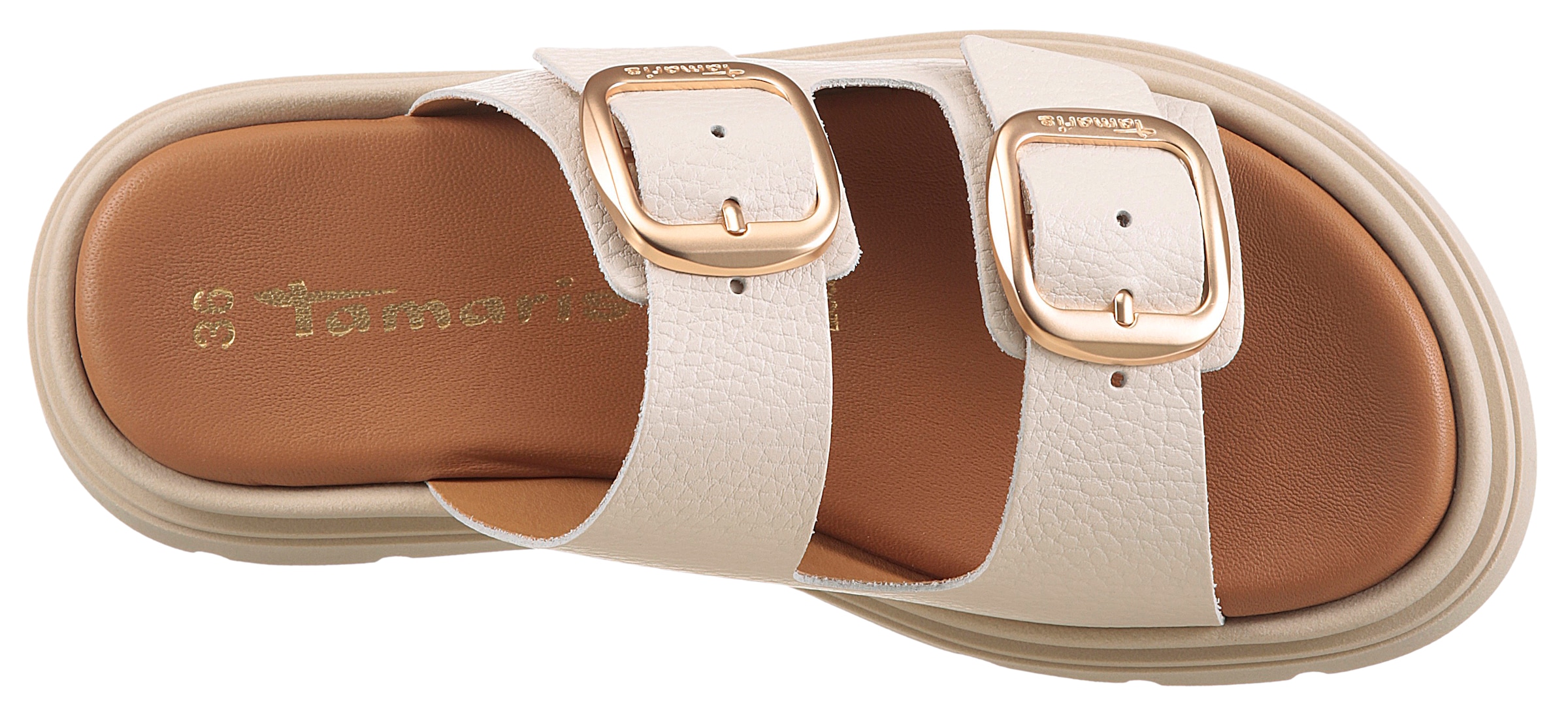 Tamaris Pantolette, Keilabsatz, Plateau, Sommerschuh, mit Touch It-Ausstattung