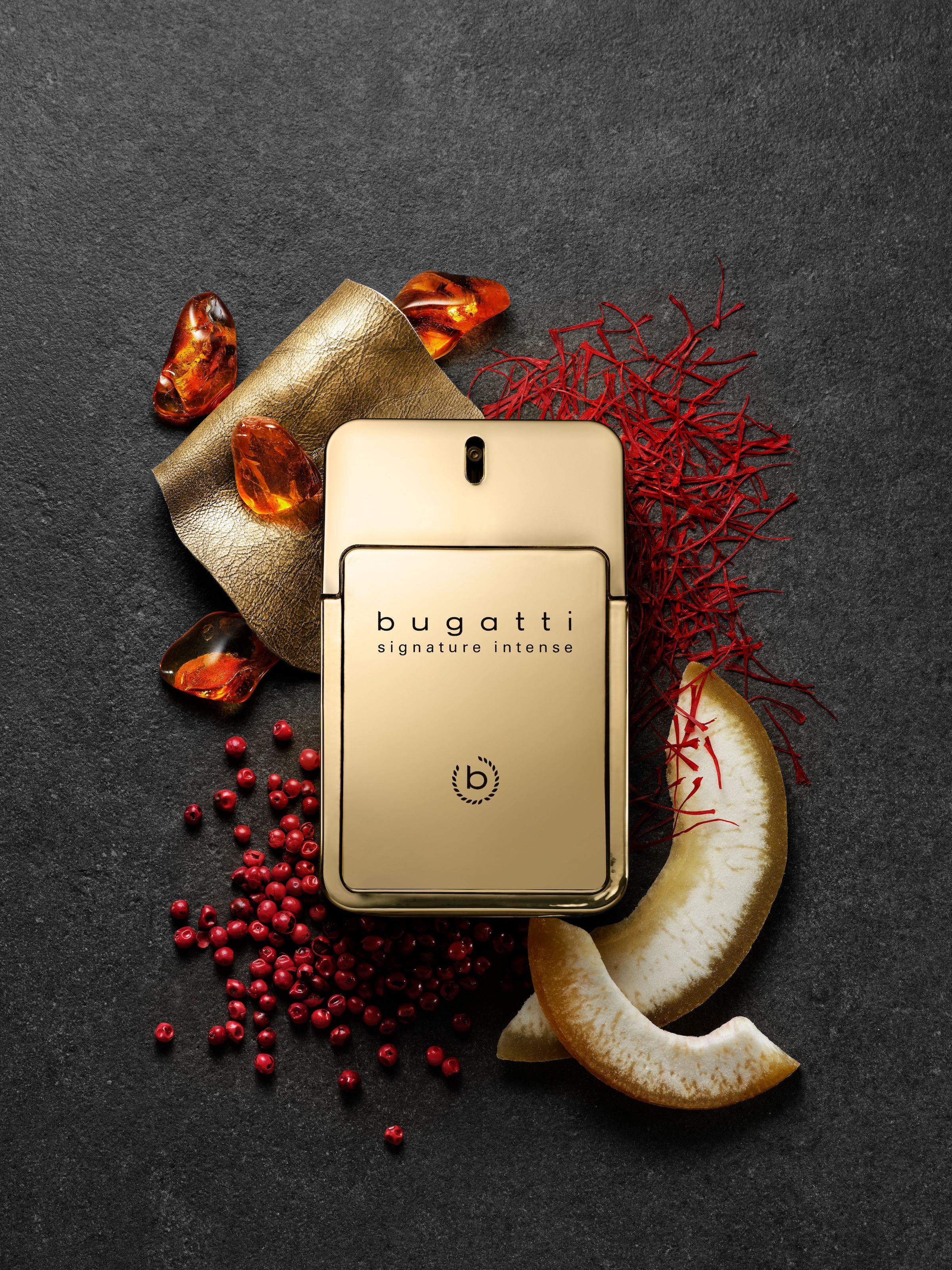 bugatti Eau de Parfum »bugatti signature intense for him EdP 100ml« mit Knopfverschlusssystem