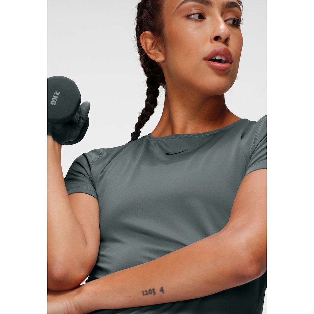 Nike Funktionsshirt »WOMEN NIKE PERFORMANCE TOP SHORTSLEEVE ALL OVER MESH«