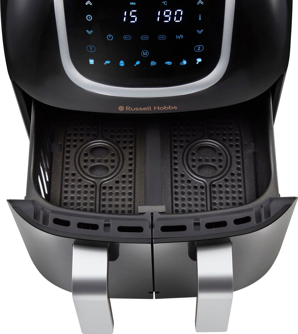 RUSSELL HOBBS Heißluftfritteuse »27290-56 SatisFry Snappi Dual Basket«, 1700 W, Fassungsvermögen 8,5 l