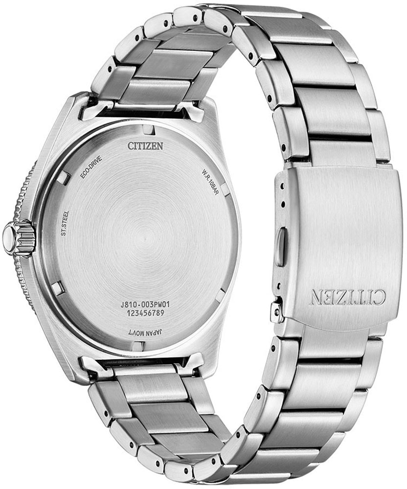 Citizen Solaruhr, Armbanduhr, Herrenuhr, Edelstahlarmband, bis 10 bar wasserd.