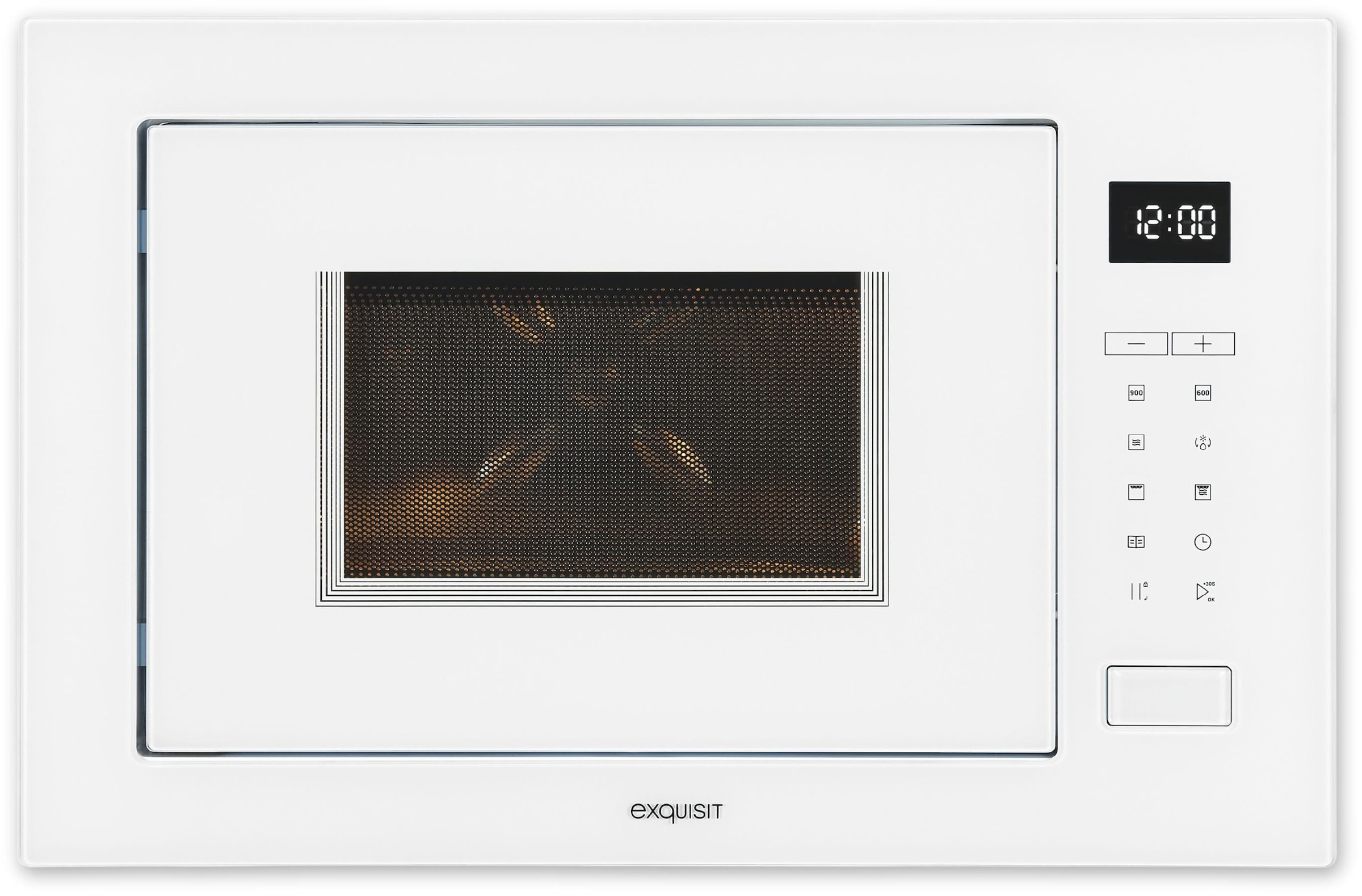 exquisit Einbau-Mikrowelle "EMW25-G-020" Grill  Mikrowelle 1450 W 2-in-1 Gerät: Aufwärmen oder Grillen – Genuss im Handumdrehen