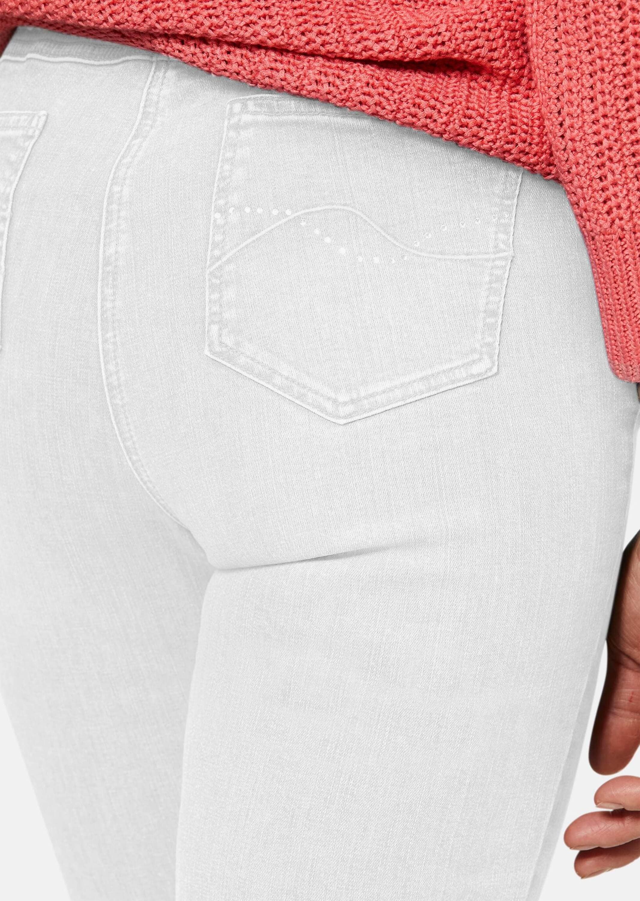 GOLDNER 2-in-1-Hose »Verkürzte Jeanshose mit ausgestelltem Saum Verkürzte Jeanshose mit ausgestelltem Saum«