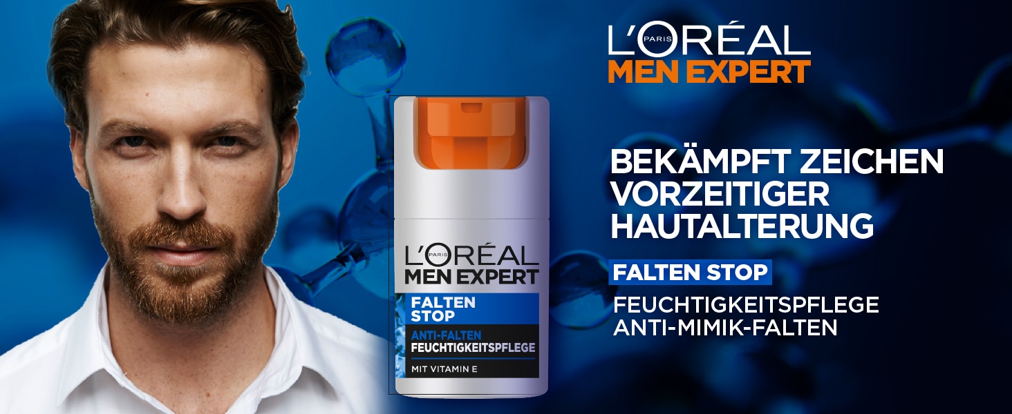 L'ORÉAL PARIS MEN EXPERT Feuchtigkeitscreme »Anti-Falten Feuchtigkeitspflege«, mit Vitamin E