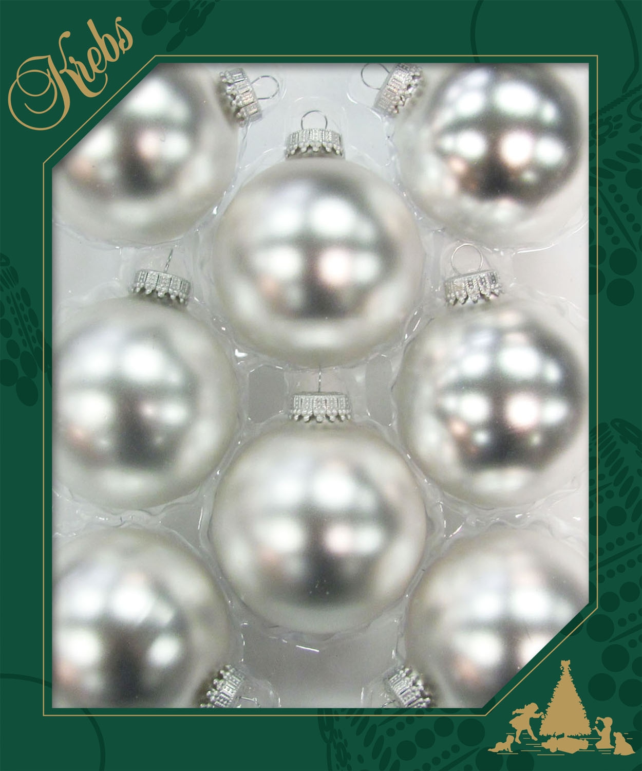 Krebs Glas Lauscha Weihnachtsbaumkugel »CBK70169, Weihnachtsdeko, Christbaumschmuck, Christbaumkugeln Glas« aus Glas