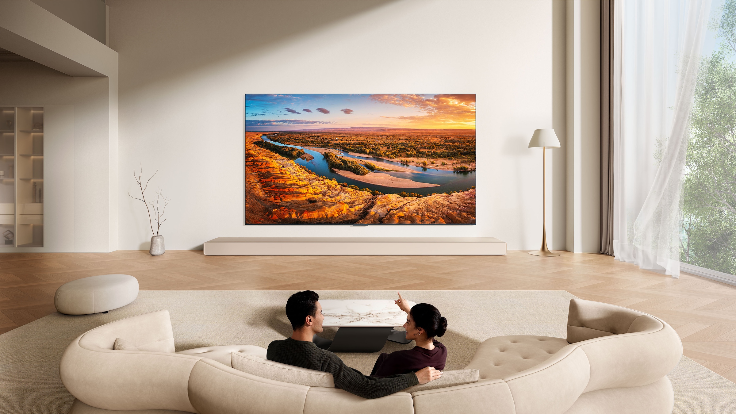 TCL Mini-LED-Fernseher »85RM9LX1« 215 cm/85 ″ Smart-TV Apple Airplay 2, 6.000 nits HDR, Audio von Bang & Olufsen