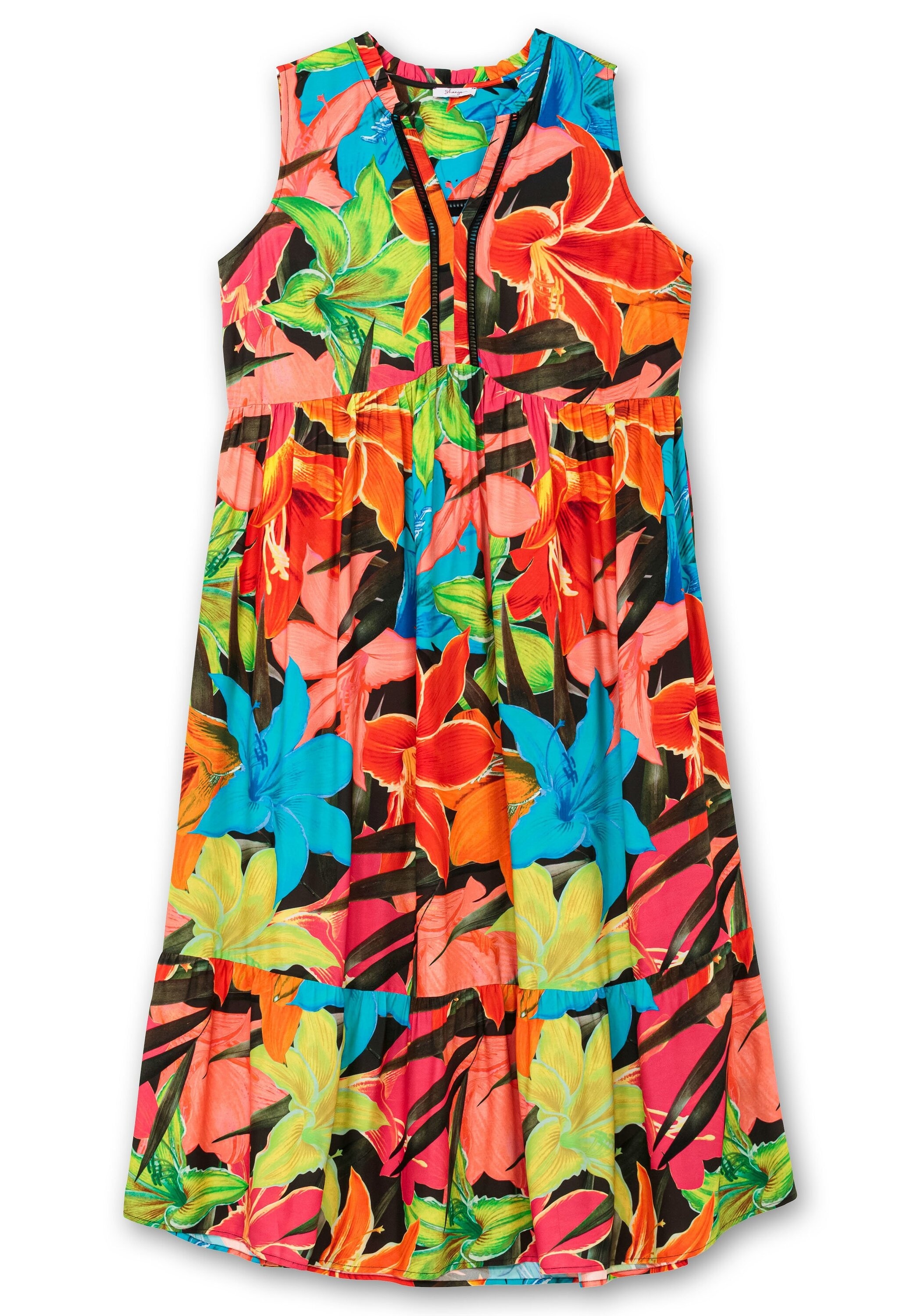 Sheego Sommerkleid »Maxikleid mit Blumenprint«