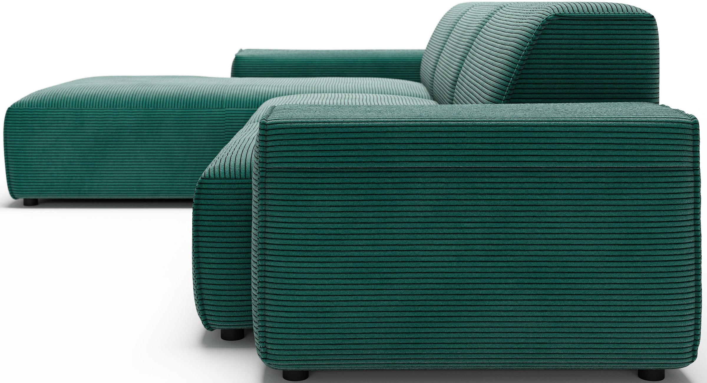 andas Ecksofa »Glimminge auch in Breitcord, Feincord, Bouclé + Easy care-Bezug«, L-Form, Breite 294, Zierkissen
