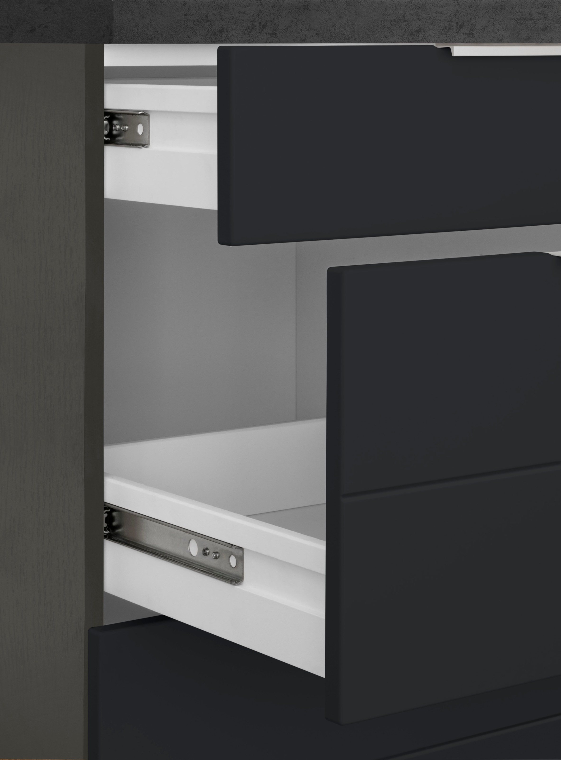 KOCHSTATION Winkelküche »KS-Luhe«, Stellbreite 240x180 cm, wahlweise mit oder ohne E-Geräten, MDF-Fronten