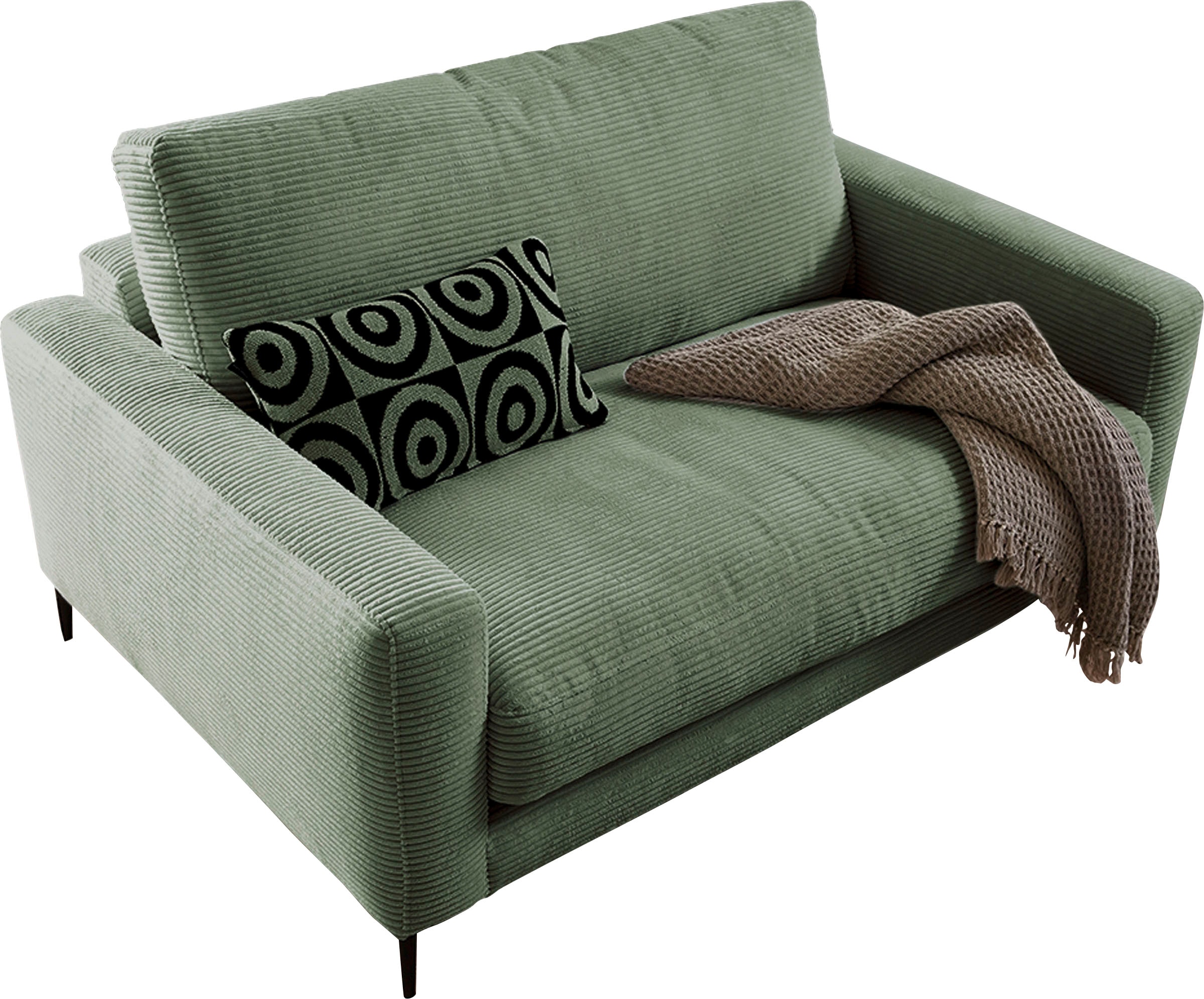 INOSIGN 1,5-Sitzer »Downtown B/T/H: 152/105/84 cm«, weicher Sitzkomfort, Cord, gemütliches Loungemöbel zum Relaxen