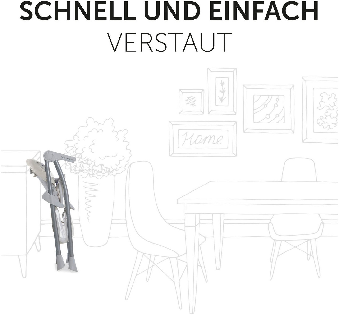 Hauck Hochstuhl »Sit N Fold, Pooh Explorer«, zusammenklappbar