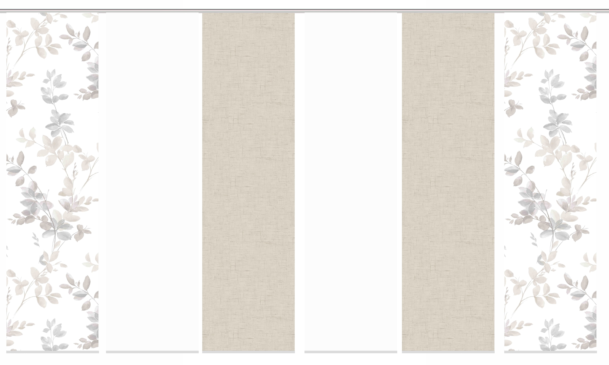 HOME WOHNIDEEN Schiebegardine »6er SET« Paneelwagen 6 Stk. tlg. Schiebevorhang Digidruck 6er Set AYLA