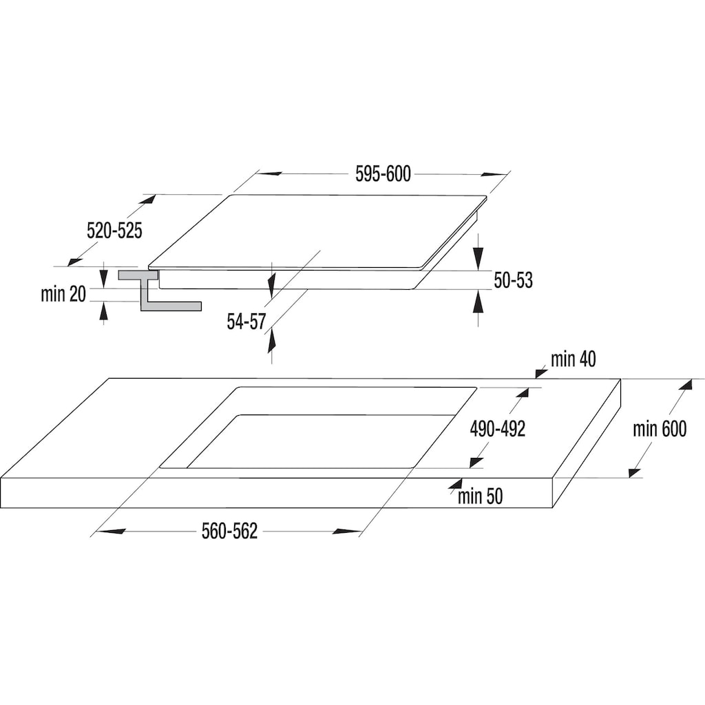 GORENJE Elektro-Herd-Set »Pacific Herd-Set Pyrolyse 2021«, BCPSB737OTX, mit 1-fach-Teleskopauszug, ecoClean