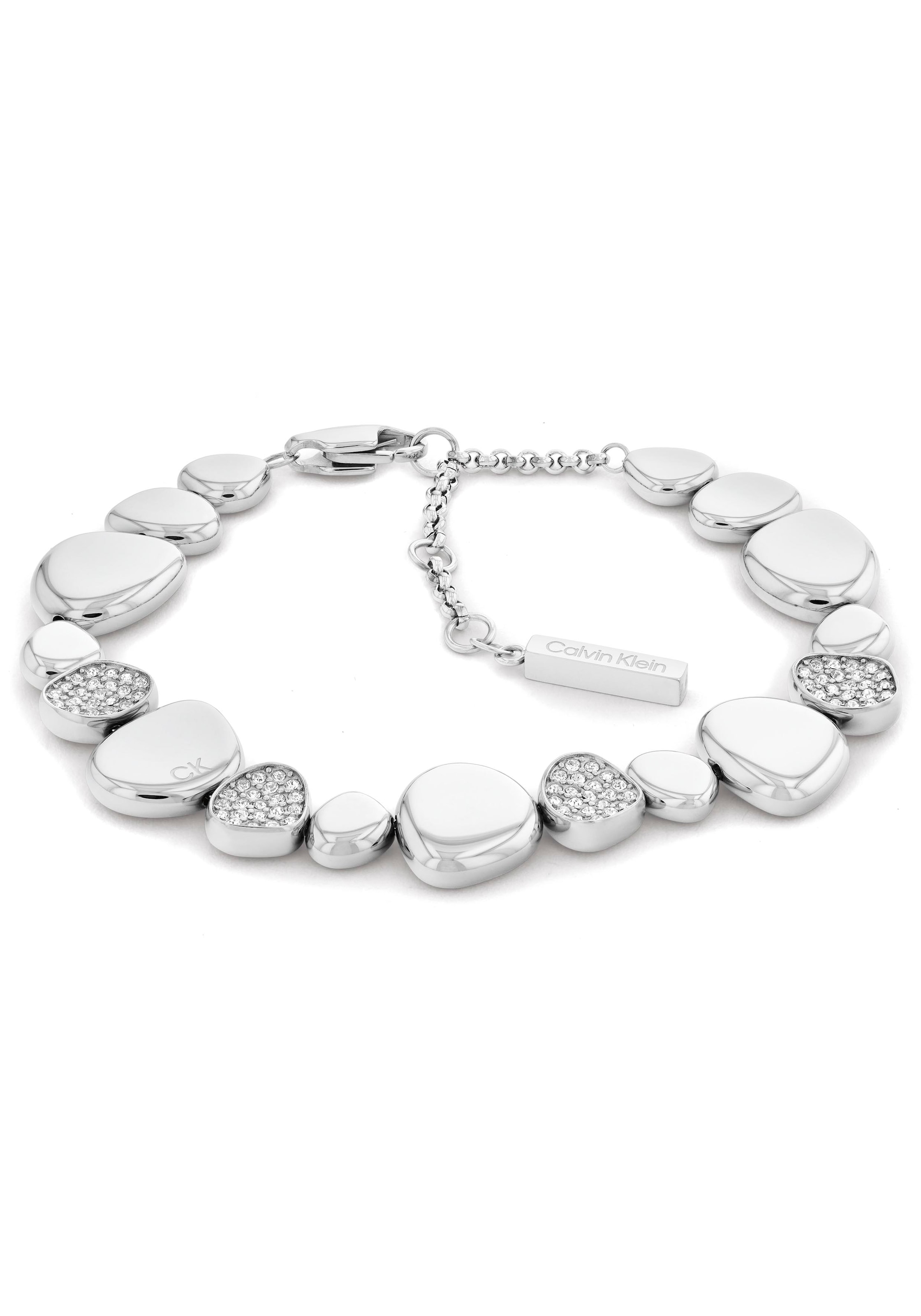 Armband »Schmuck Edelstahl Armschmuck Ankerkette«, mit Glasstein