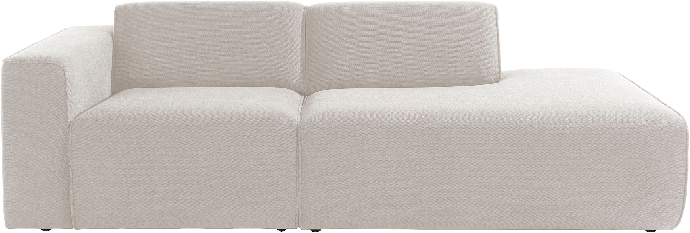 andas 2-Sitzer »Noord mit Kedernaht, Breite 227 cm«, Cord, Struktur, Webstoff, mit Wellenunterfederung, Massivholzrahmen