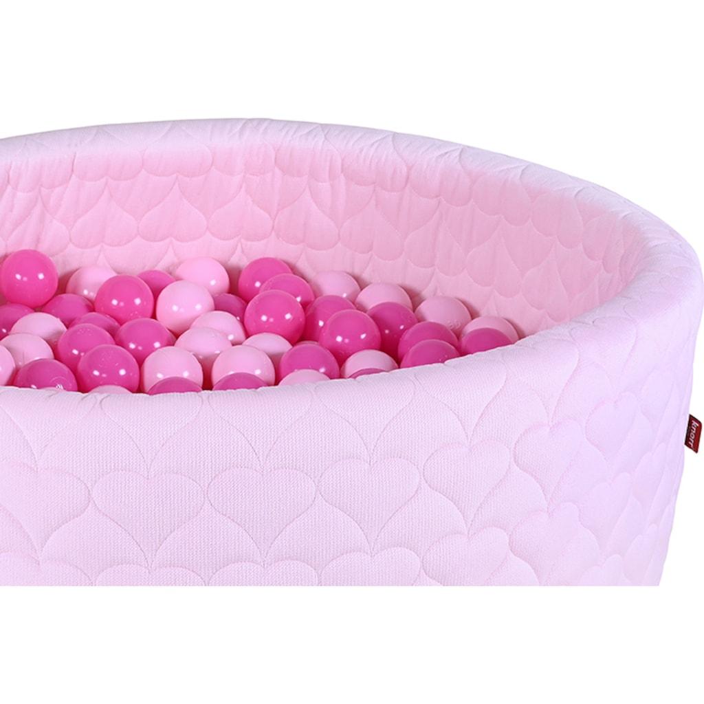 Knorrtoys® Bällebad »Cosy, Heart Rose«, mit 300 Bällen soft pink; Made in Europe