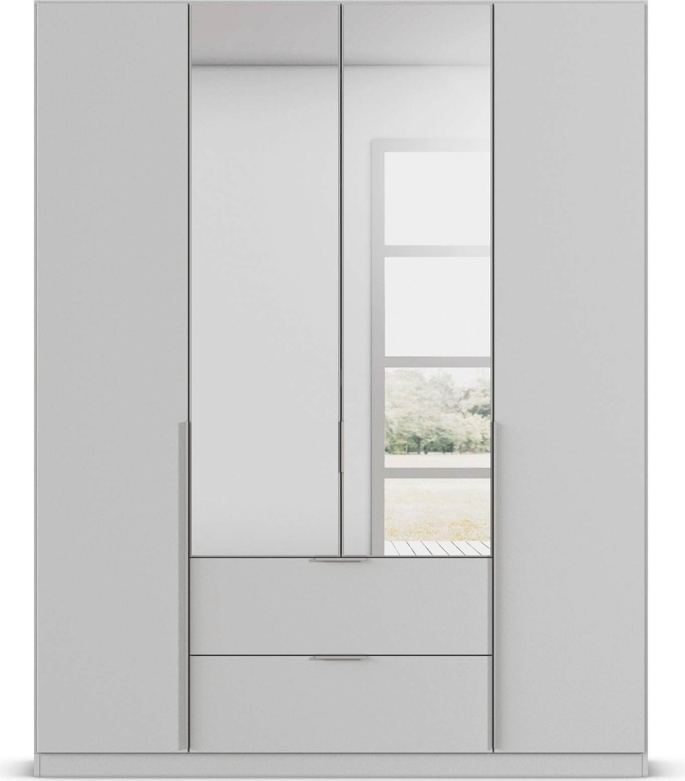 rauch Drehtürenschrank »Kleiderschrank Schrank Garderobe AGORDO mit Dekor- oder Hochglanzfront«, mit Außenschubkästen, in 6 Breiten und 2 Höhen MADE IN GERMANY