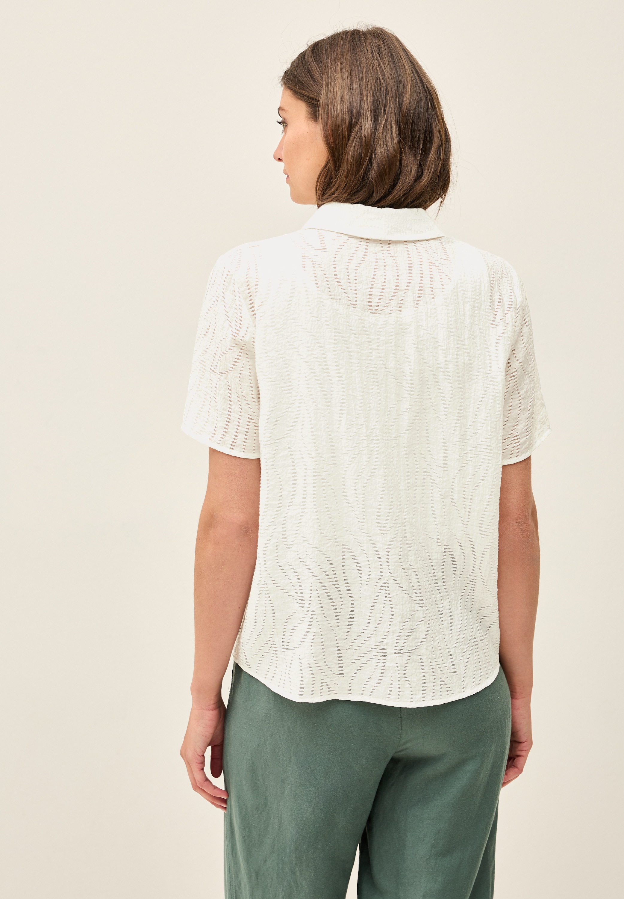 Cecil Hemdbluse, mit leichtem Struktur Muster