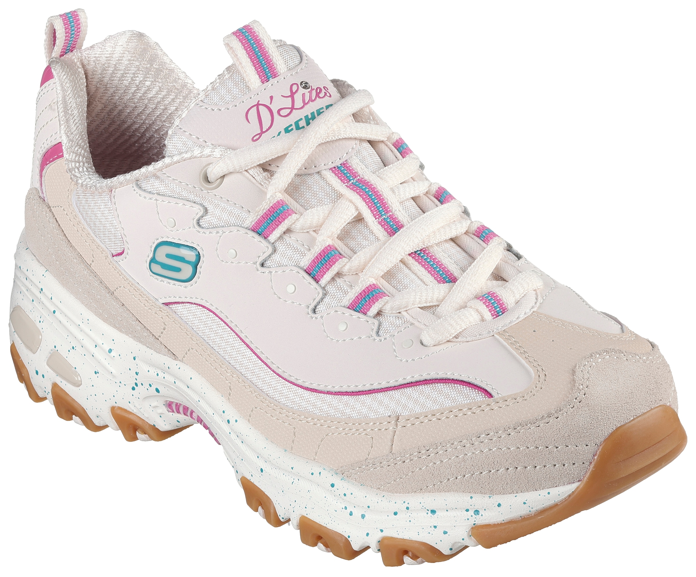 Skechers Sneaker »D'LITES-BOLD VIEWS«, Freizeitschuh, Halbschuh, Schnürschuh mit Air-Cooled Memory Foam