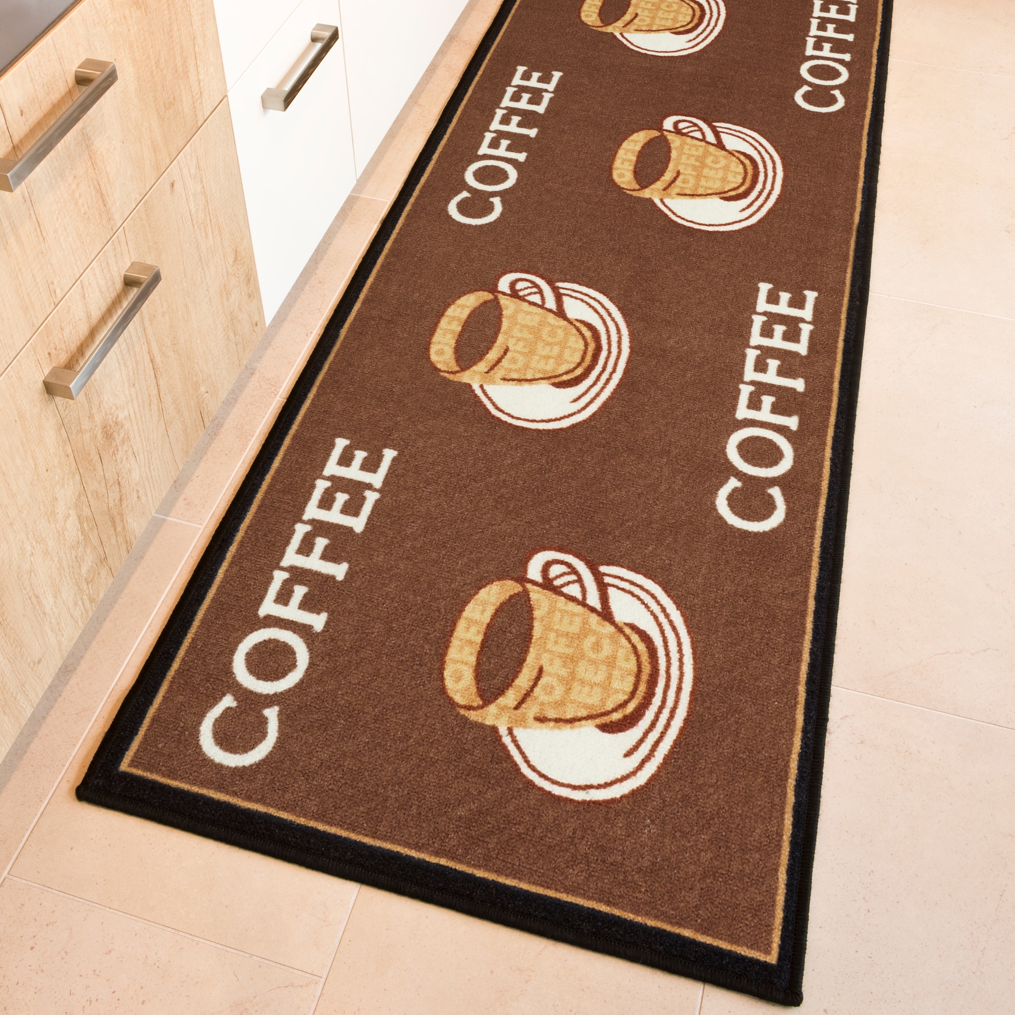 Andiamo Küchenläufer »Coffee« rechteckig 5 mm Höhe Motiv Kaffee, mit Schriftzug, Küche, Kundenliebling