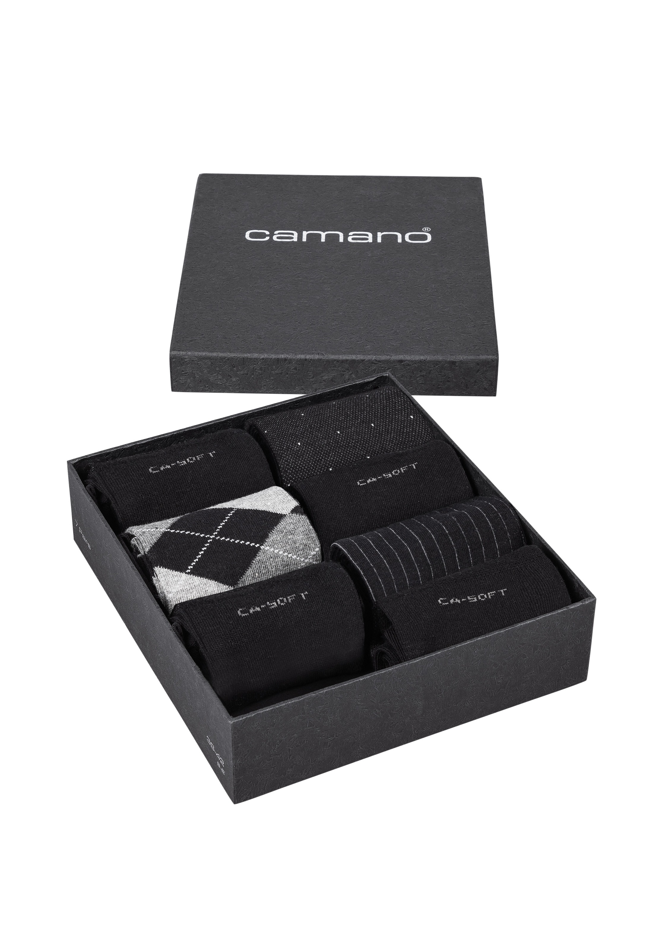 Camano Funktionssocken »ca-soft«, (7 Paar), mit langer Form