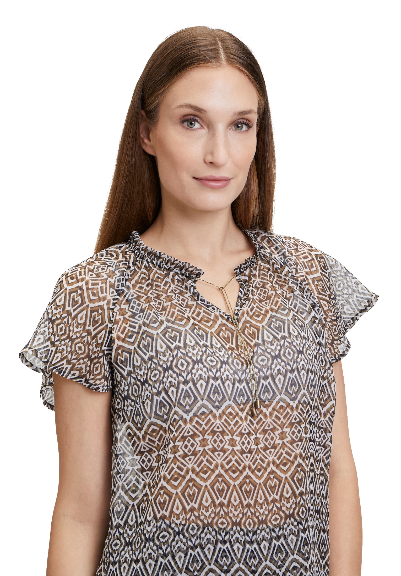 Cartoon Klassische Bluse »Blusenshirt mit Schnürung«