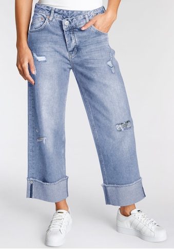 Herrlicher High-waist-Jeans »MÄZE ORGANIC DENIM«, im Crossover-Look kaufen