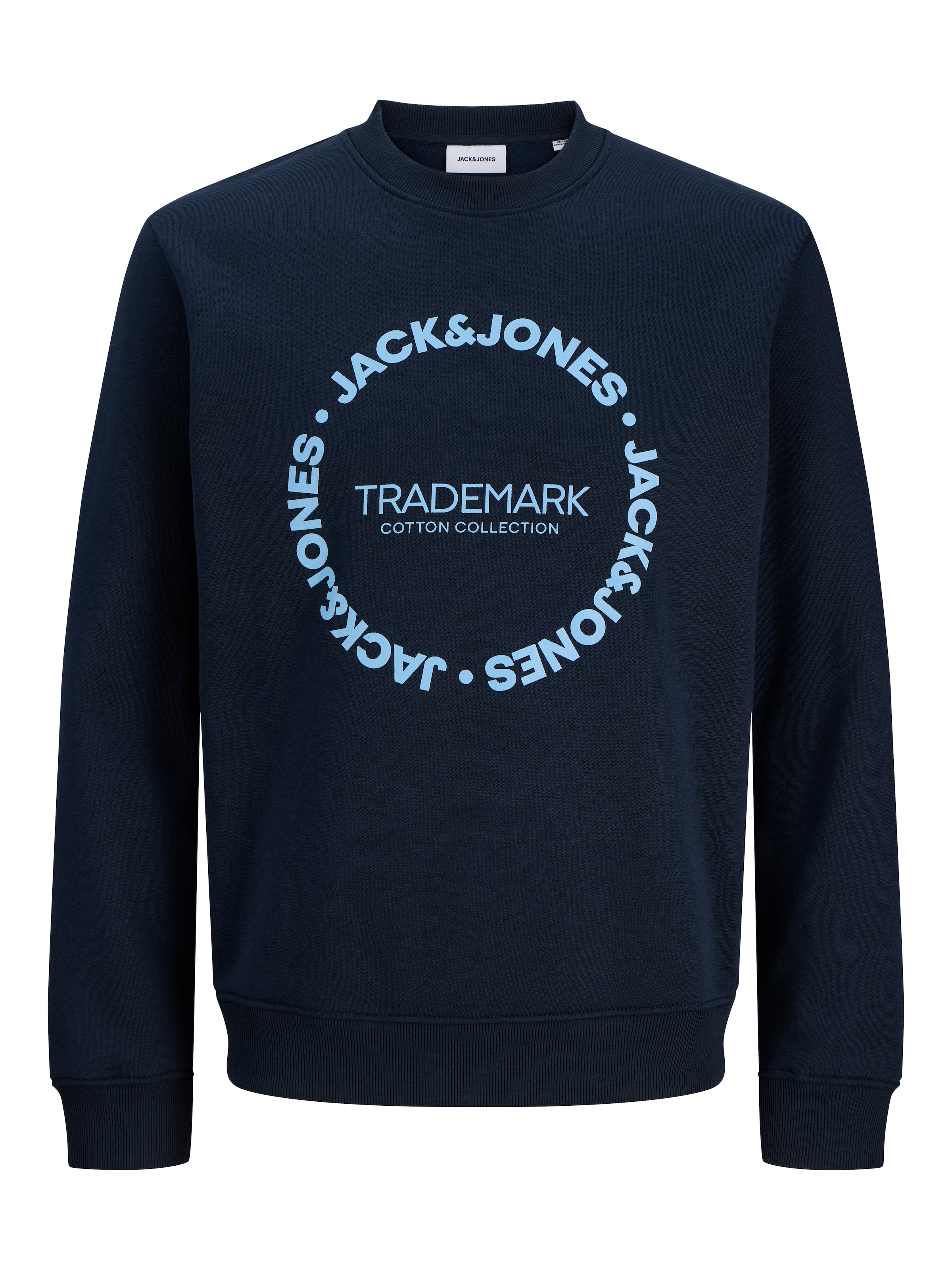 Jack & Jones Sweatshirt »JJBENSON SWEAT CREW NECK«, Materialmix, regular fit
