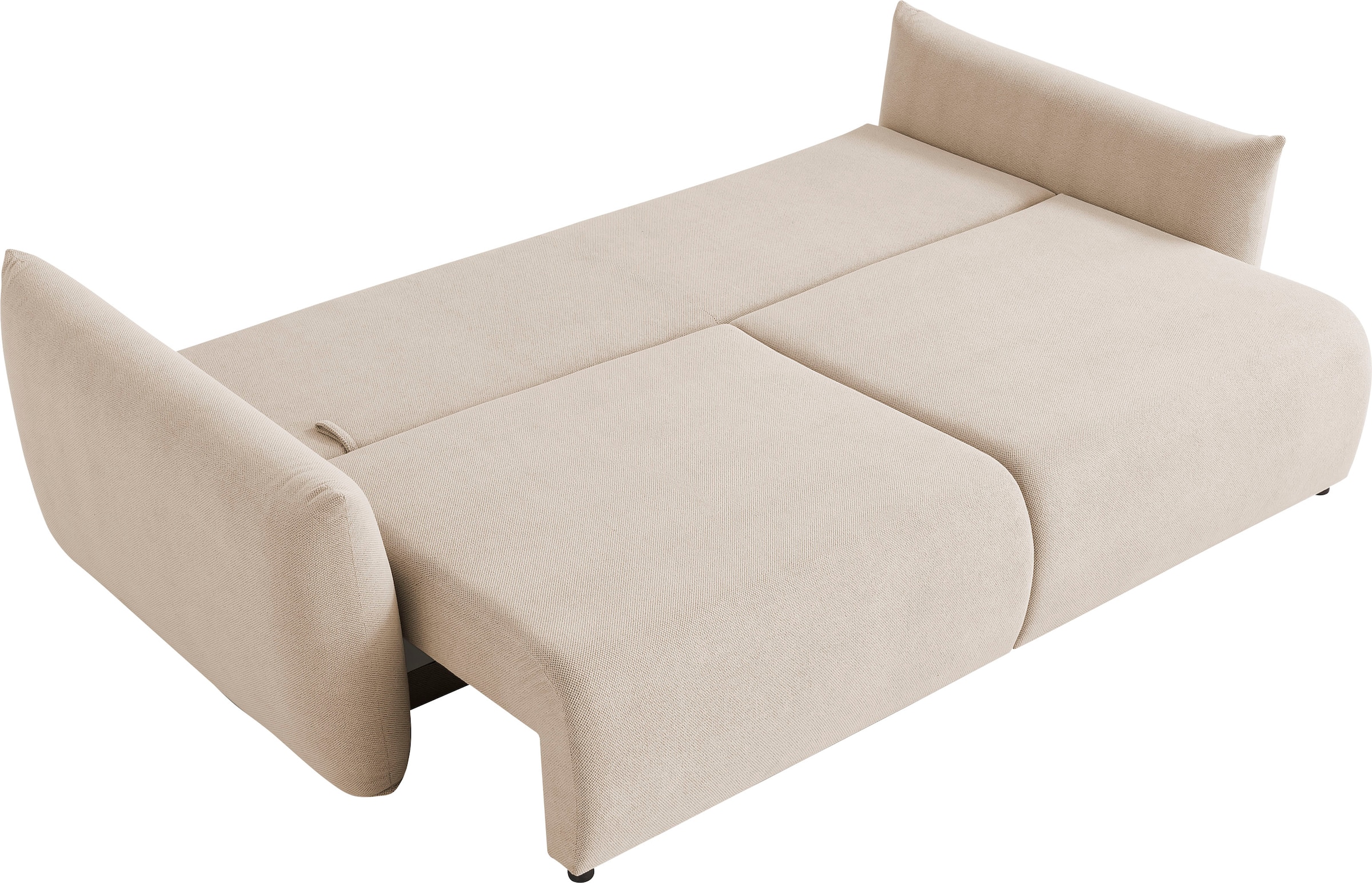 INOSIGN 3-Sitzer »MAVAS Schlafsofa mit Bettkasten« ca.240/108cm (Liegefläche 212/145 cm), Cord, Chenille, Struktur
