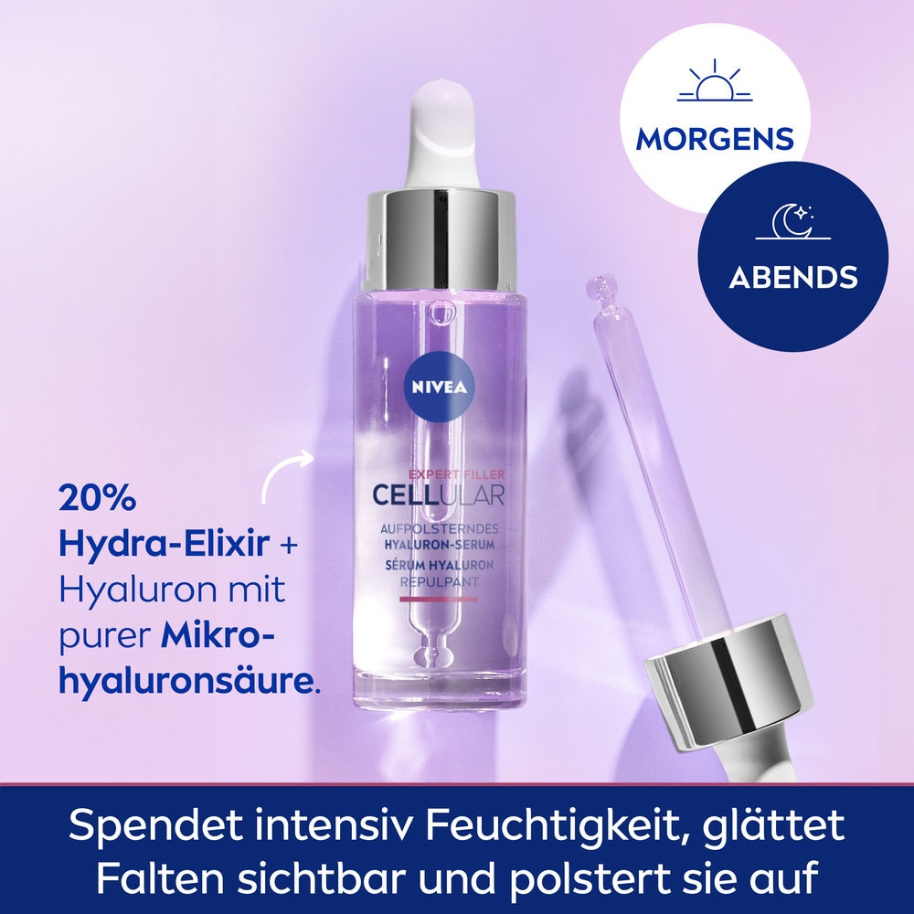 Nivea Gesichtsserum »CELLULAR Expert Filler Hyaluron Replumping Serum«