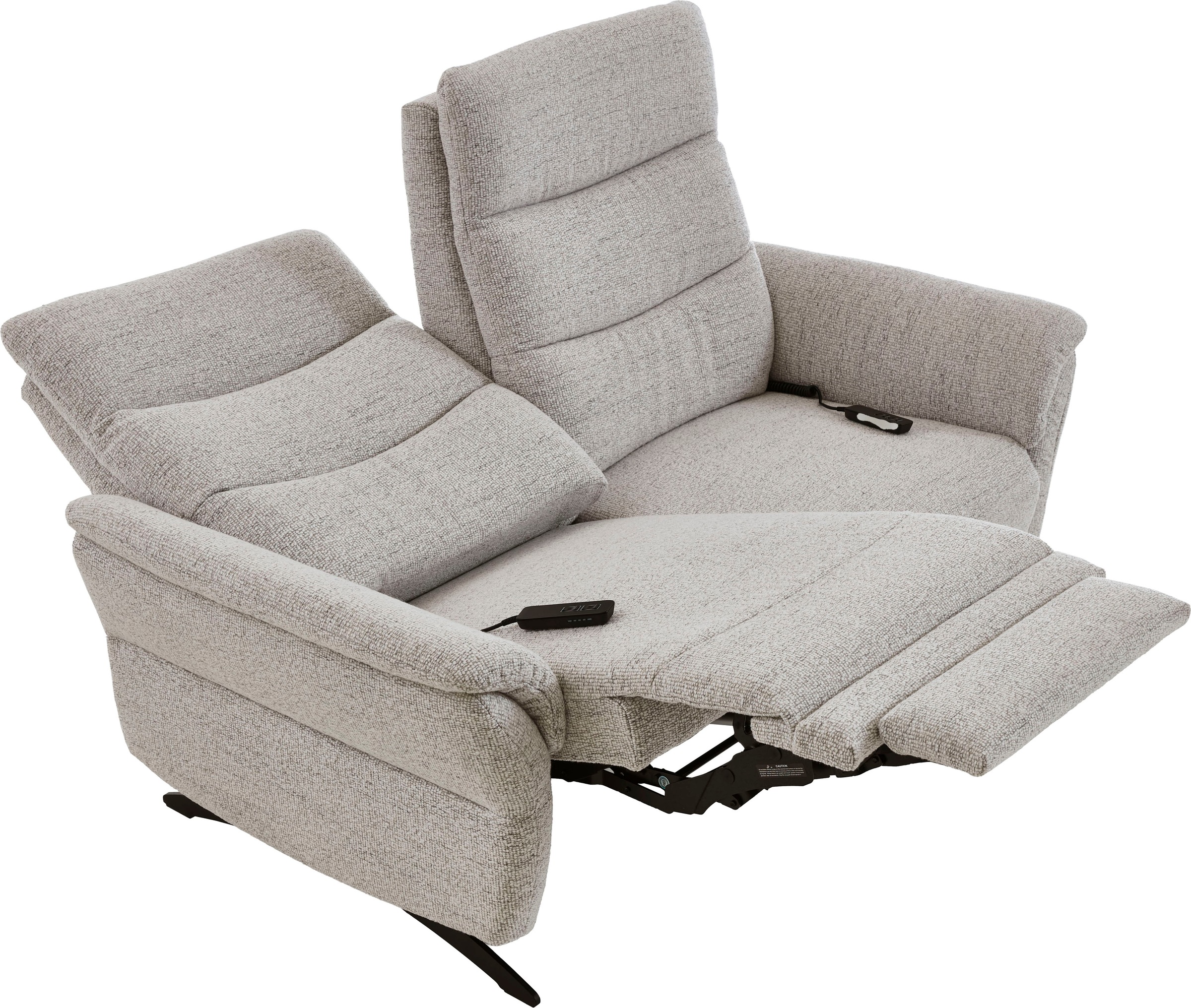 Home affaire 2-Sitzer »Aventis Sofa mit motorischer Relaxfunktion, Breite 161 cm« inkl. ergonomische Lehne, echter Rücken & saugroboterfreundliche Kufen