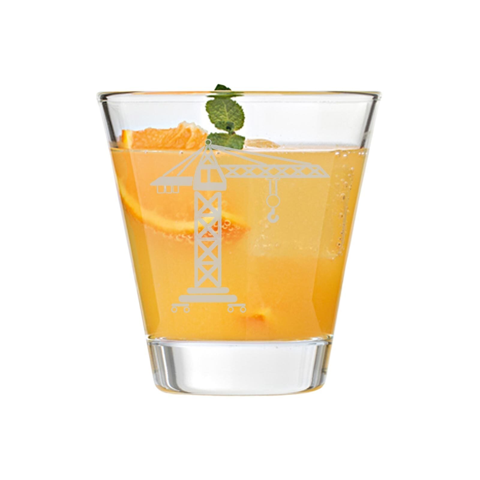 LUXENTU Kinderbecher »Kinderbecher Kran 215 ml transparent«