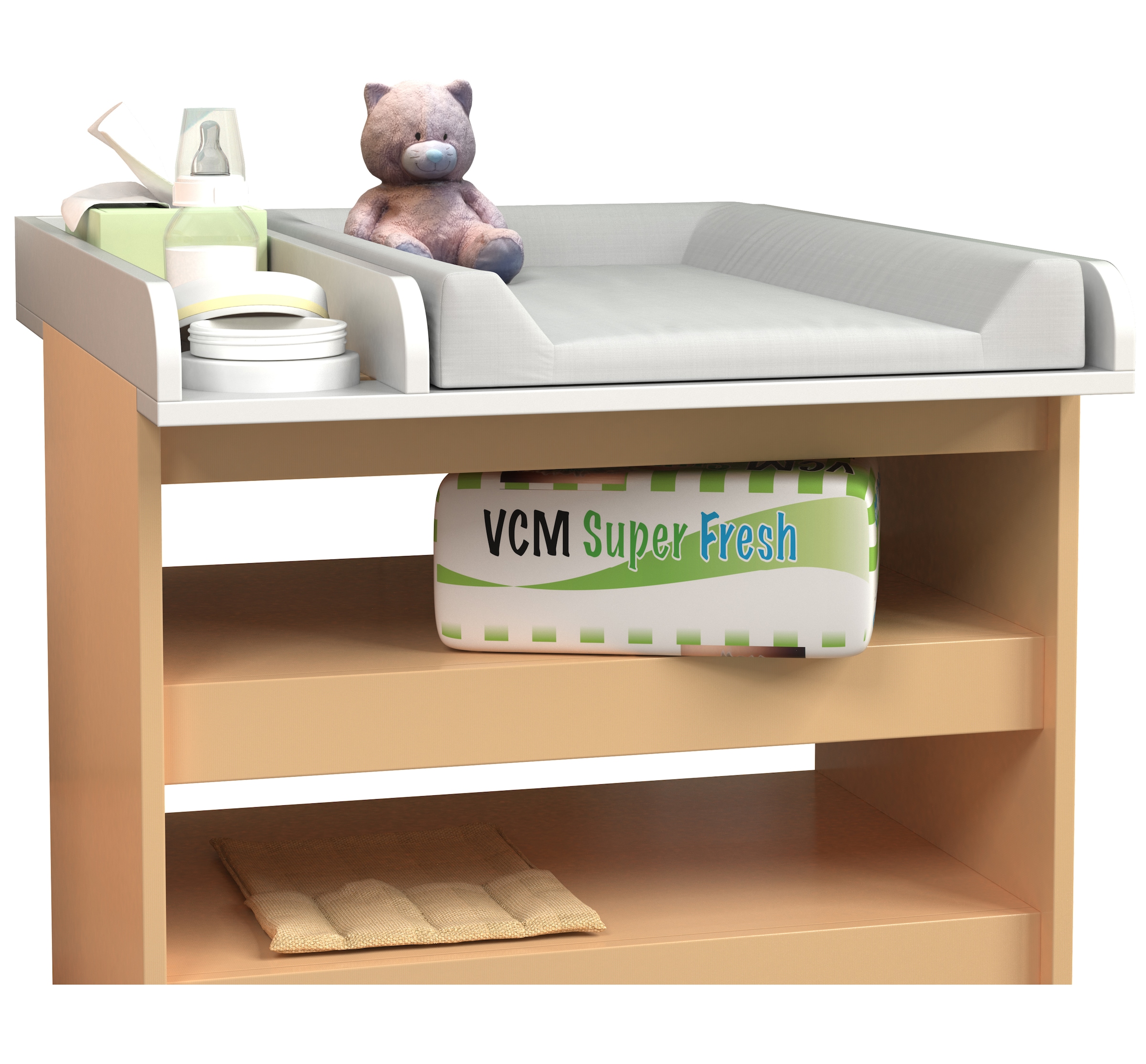 VCM Unterschrank »Wickelaufsatz Wickeltisch Wickelauflage Malira M« 1 Stk. tlg.