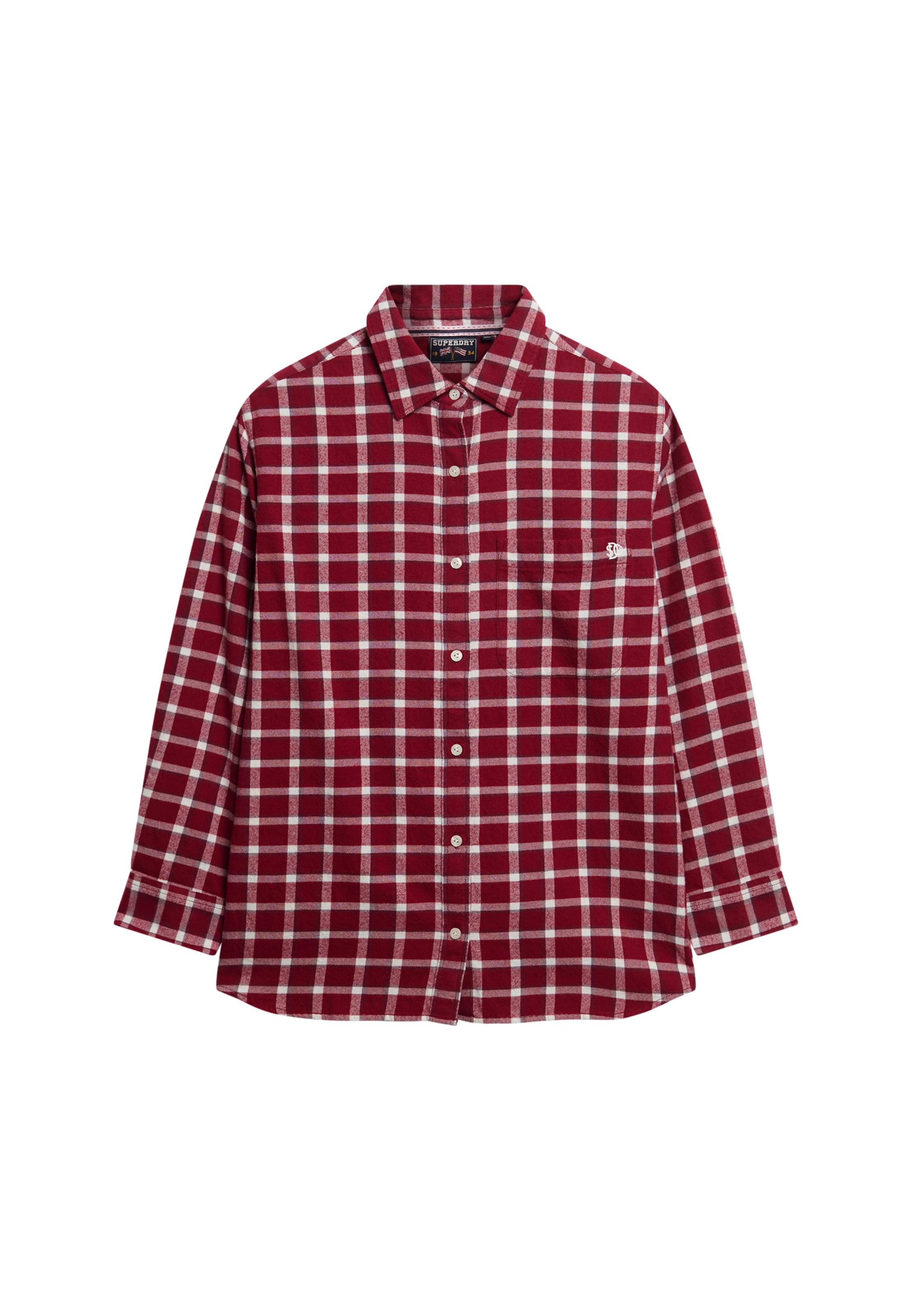Superdry Karobluse »CHECK FLANNEL BOYFRIEND SHIRT«