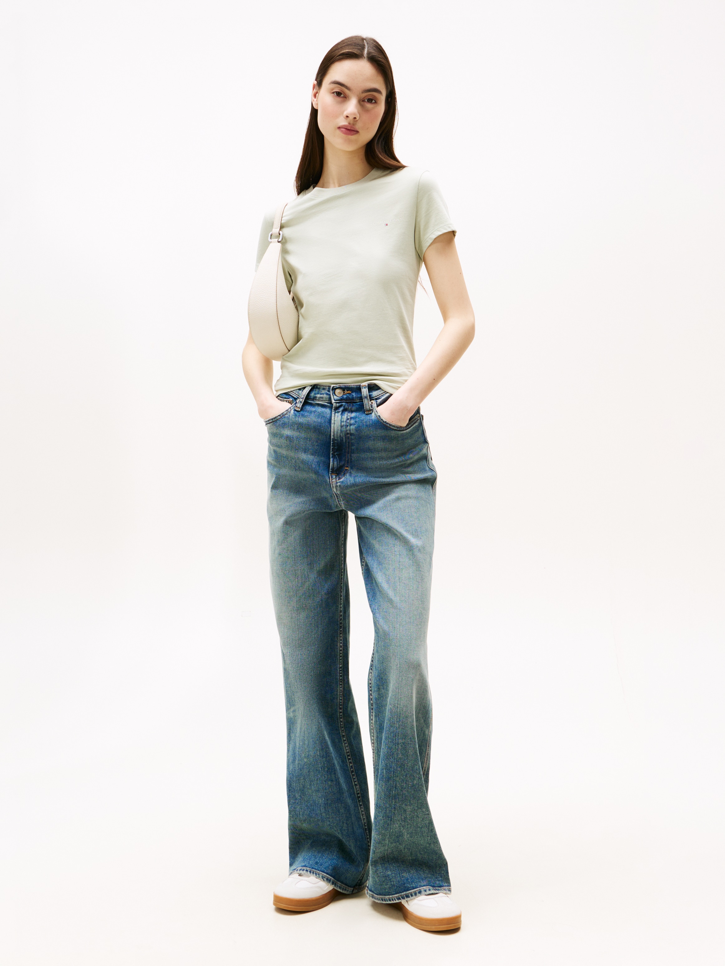 Tommy Jeans Kurzarmshirt »TJW SLIM LINEAR SS TEE EXT«