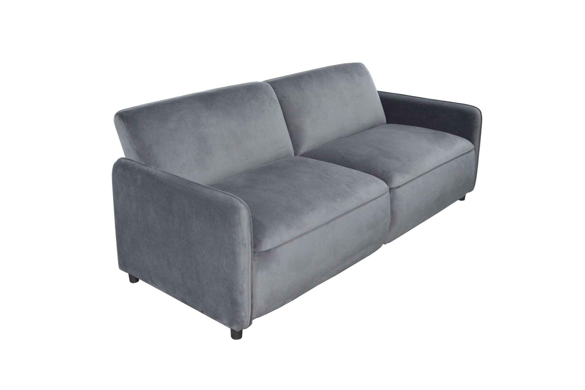 Dorel Home 3-Sitzer »Allie Curved Schlafsofa 209 cm«, Bettfunktion (110/190), verstellbare Rückenlehne, Cord u. Velours
