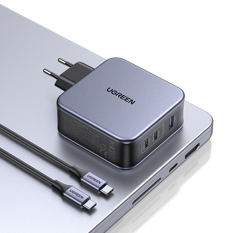 UGREEN Schnelllade-Gerät »Nexode USB-A+2*USB-C 140W GaN Fast Charger+USB-C Cable 1.5m CD289«