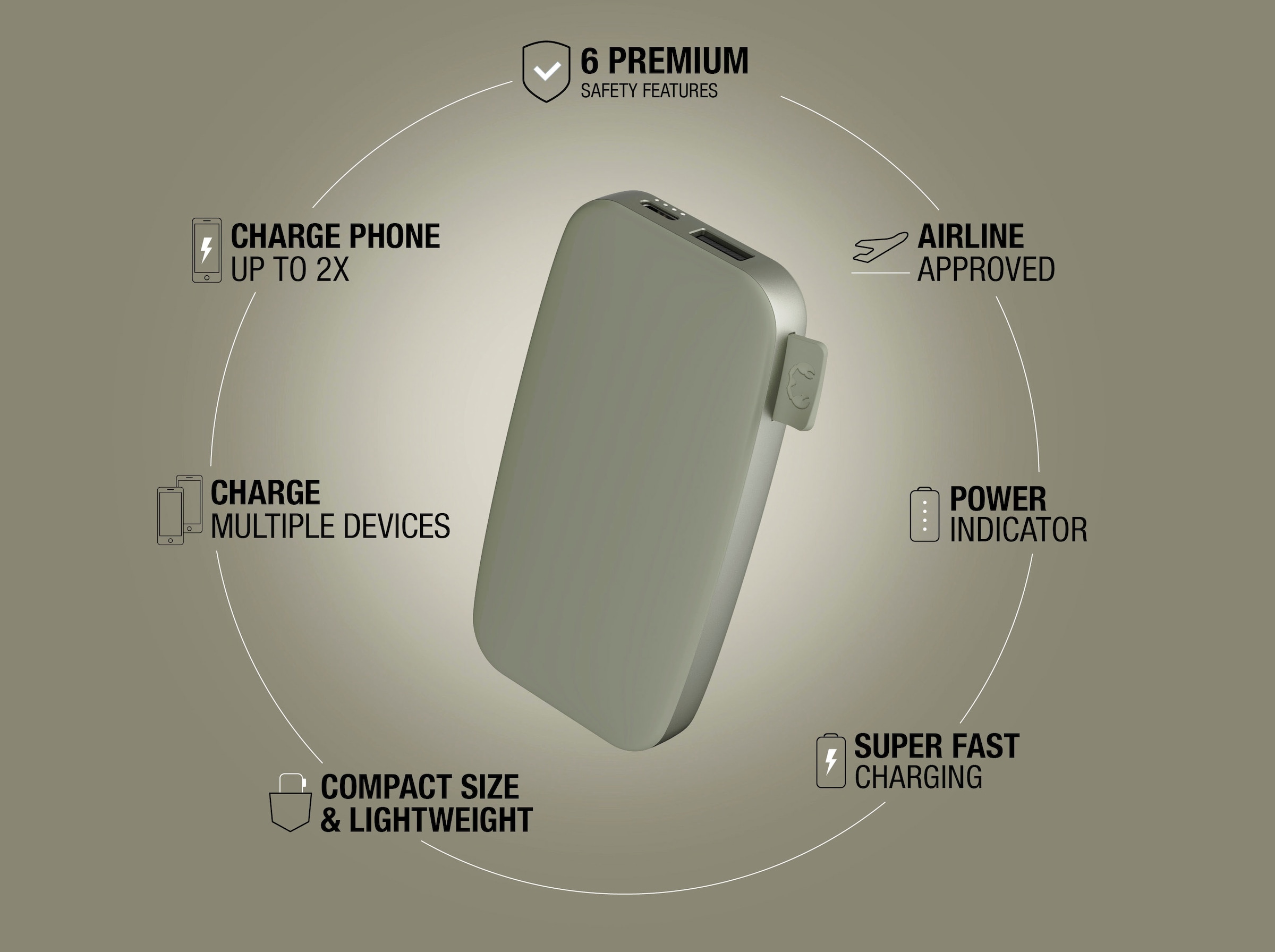 Fresh´n Rebel Powerbank »Power Pack 6000mAh mit USB-C, Fast Charge«, 5 V